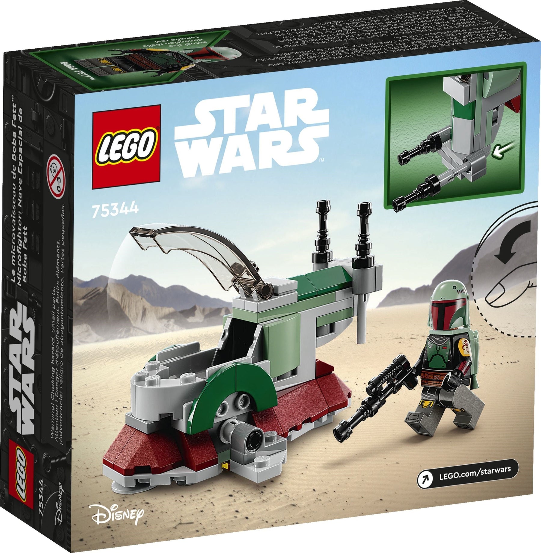 LEGO 75344 Boba Fett's Starship Microfighter – Star Wars Mini Build - SuperSaverAU - view 4