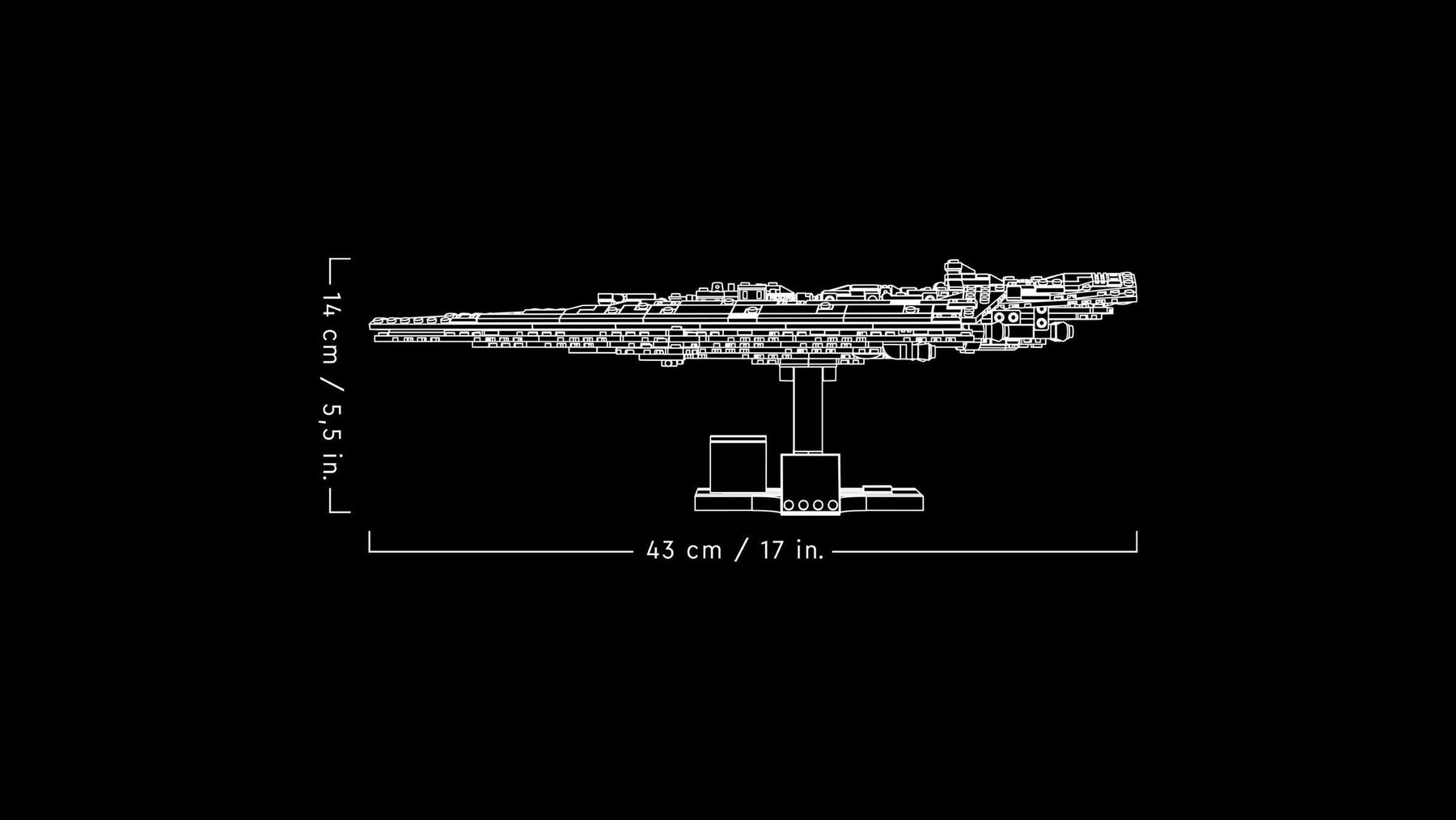 LEGO 75356 Executor Super Star Destroyer – Star Wars Display Model - SuperSaverAU - view 5