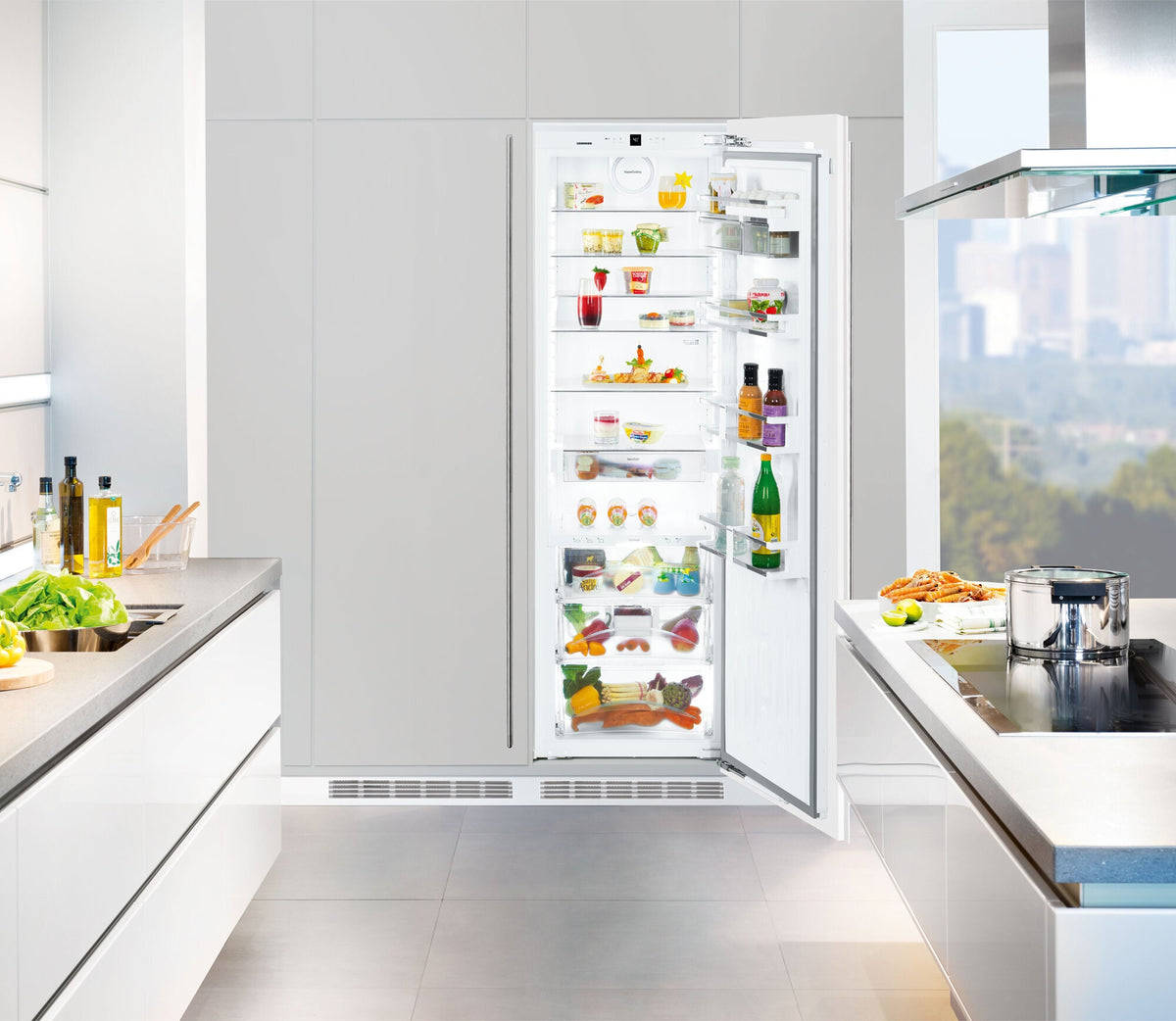 Liebherr 344L Integrated Upright Fridge - 3 BioFresh Telescopic Drawers, 4 Star Energy Rating - SIKB3550RH
