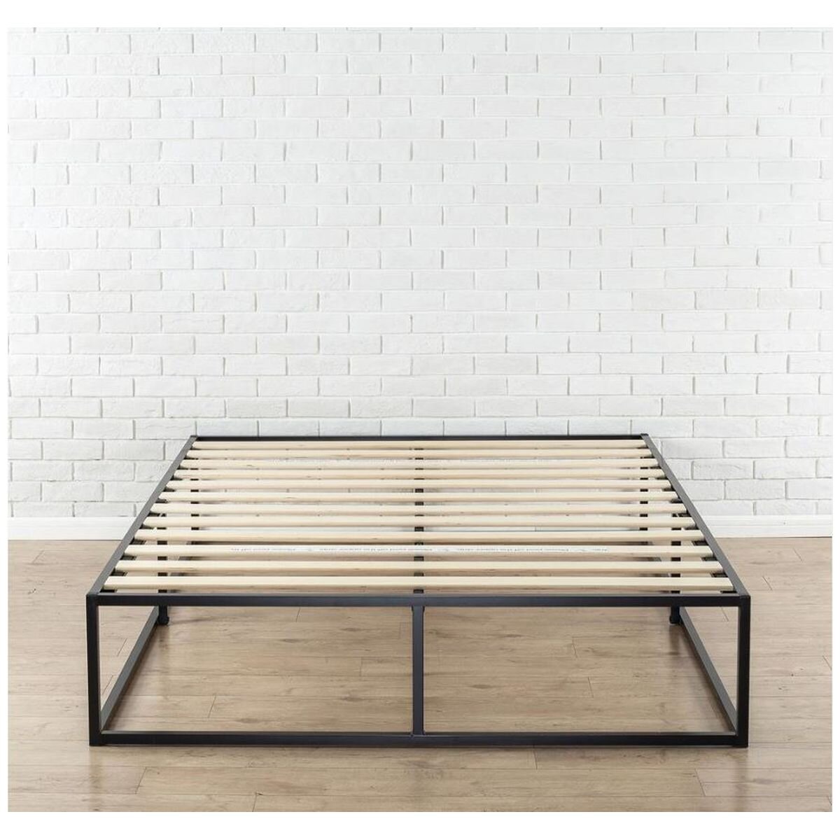 Zinus King Joseph Metal Bed Base - 25cm Platform Height, Reinforced Steel Frame, Black - AU-MBBF-10K
