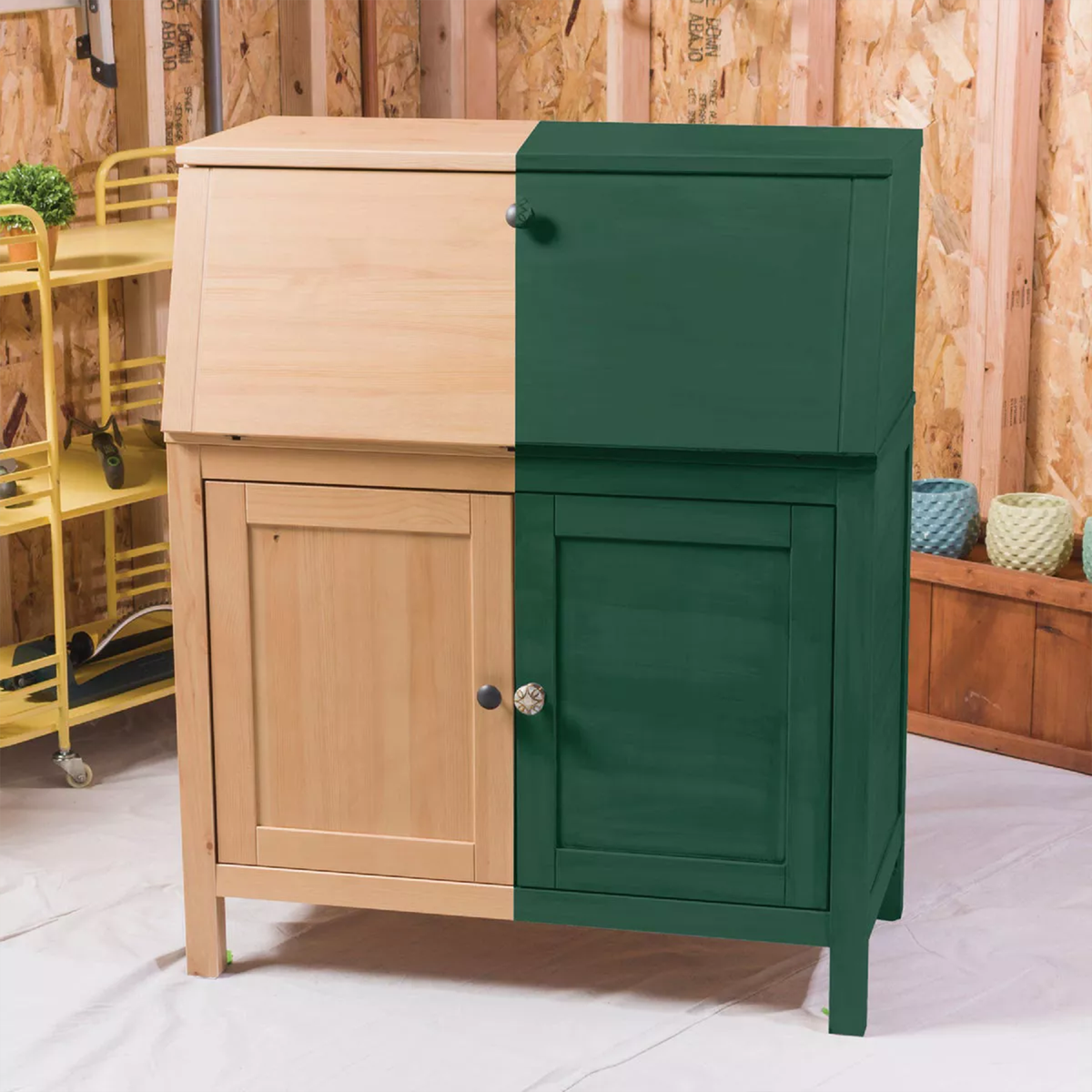 Rust-Oleum 887ml Rainforest Green Ultra Matte Chalked Paint, Splatter Resistant Indoor