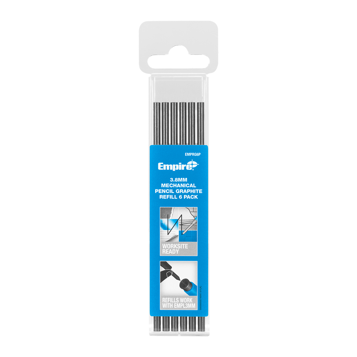 Empire 3.8mm Graphite Mechanical Pencil Pack with Sharpener Cap & Refills