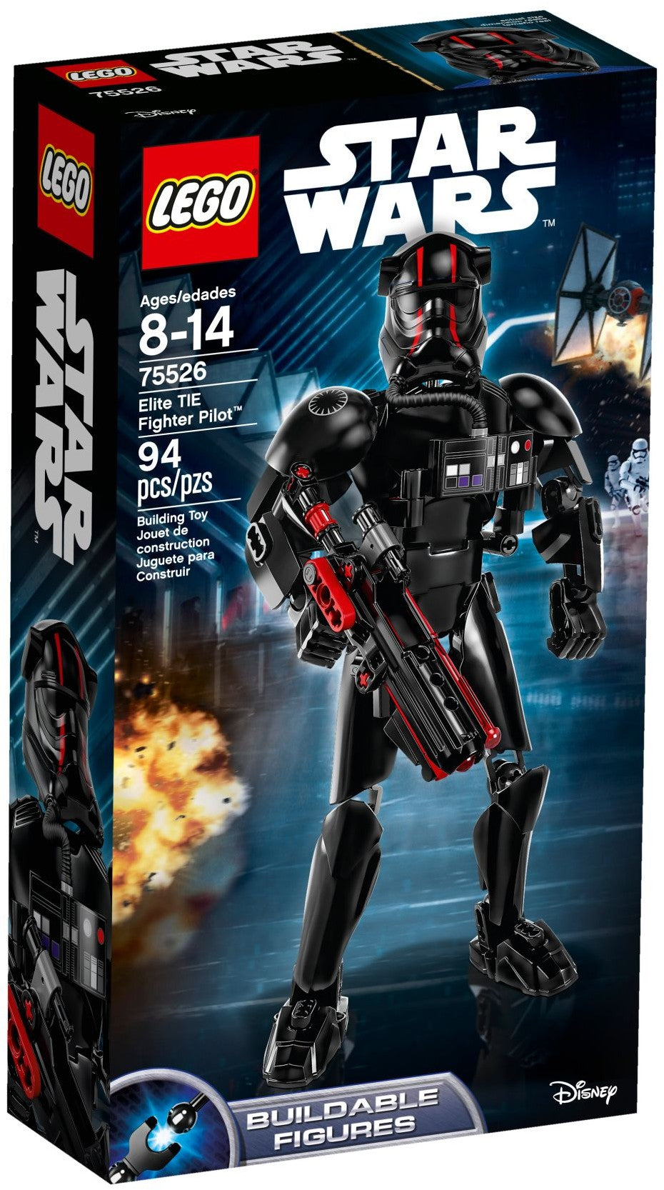 LEGO 75526 Elite TIE Fighter Pilot - Star Wars Buildable Figure - SuperSaverAU - view 1
