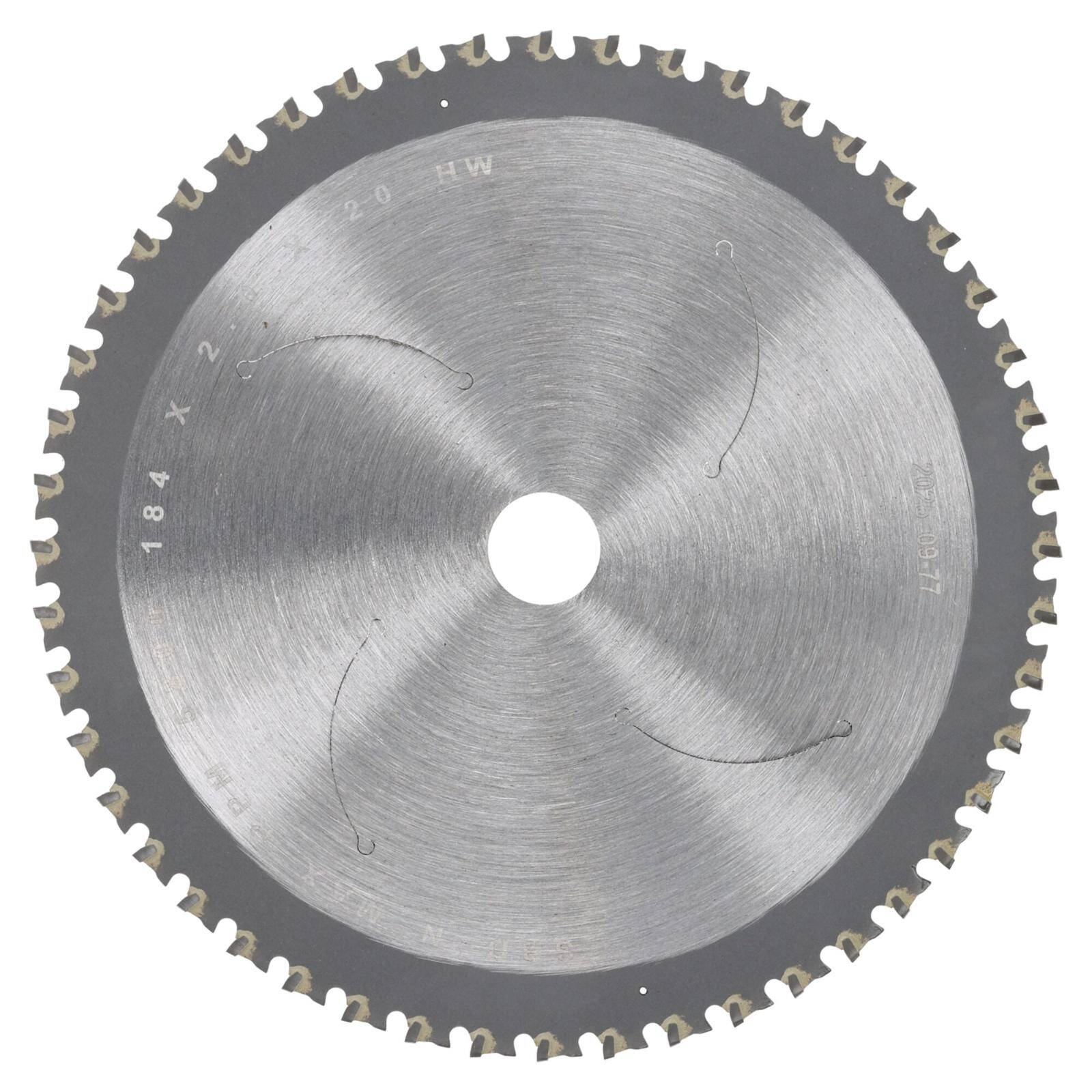 DeWALT 184mm 48T Mild Steel Metal Cutting Circular Saw Blade DT1044-QZ - 20mm Arbor