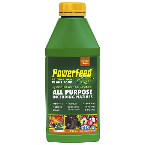 PowerFeed 600mL All Purpose Liquid Concentrate Fertiliser Safe for Vegetables