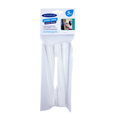 Monarch Ultra Long Sealant Nozzles 5 Pack - 15mm Plastic - Reach Areas - SuperSaverAU - view 1