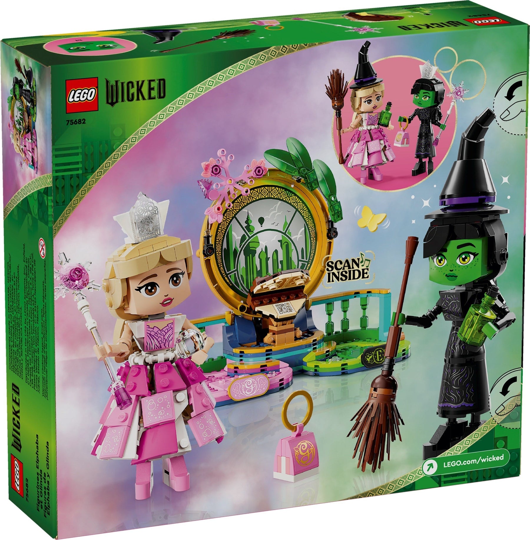 LEGO Wicked 75682 Glinda, Elphaba, and Nessarose at Shiz University - SuperSaverAU - view 1