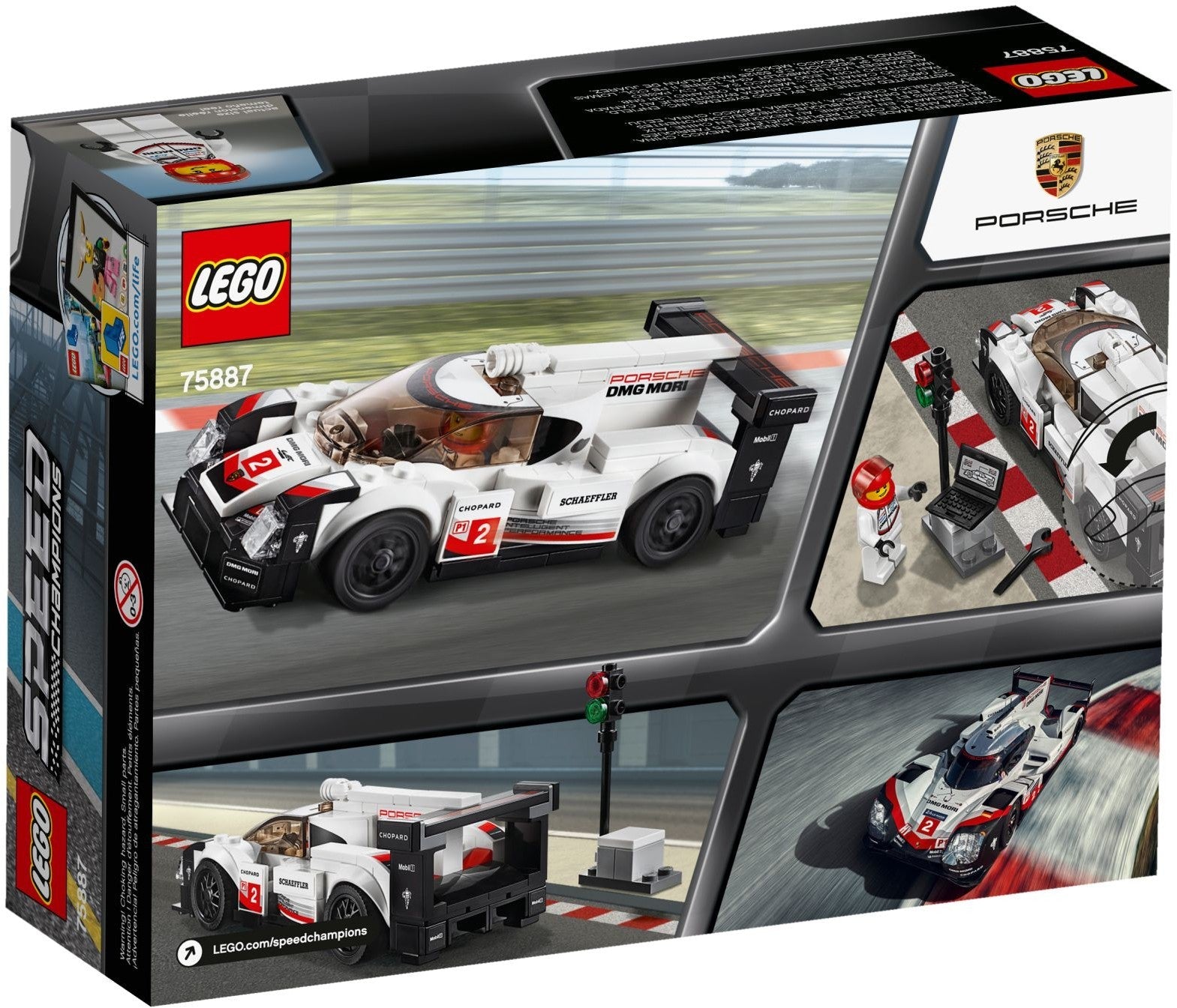 LEGO 75887 Porsche 919 Hybrid Race Car Building Kit - SuperSaverAU - view 3