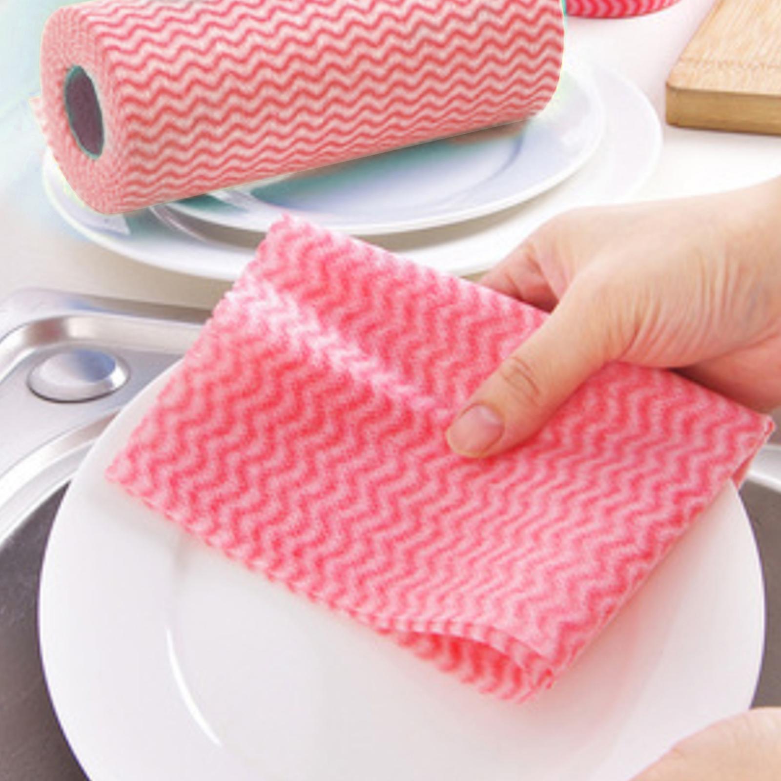 All Set 60 x 30cm All Purpose Wipes On a Roll - 100 Pack, Pink