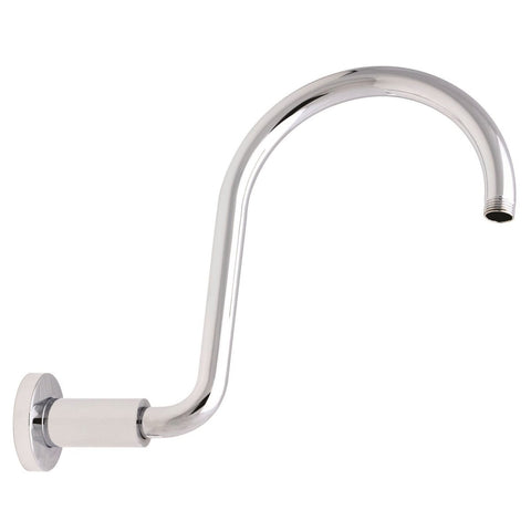 Methven Chrome Swan Neck Stilo Shower Arm 265mm Brass Easy Install - SuperSaverAU - view 1