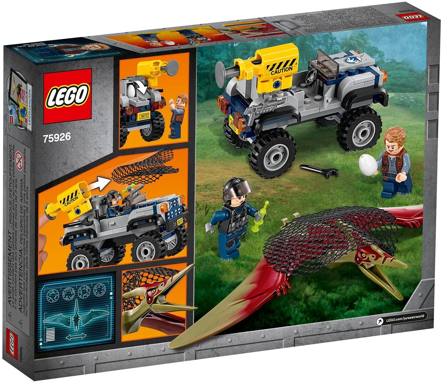 LEGO 75926 Pteranodon Chase Jurassic World Dinosaur Rescue - SuperSaverAU - view 4