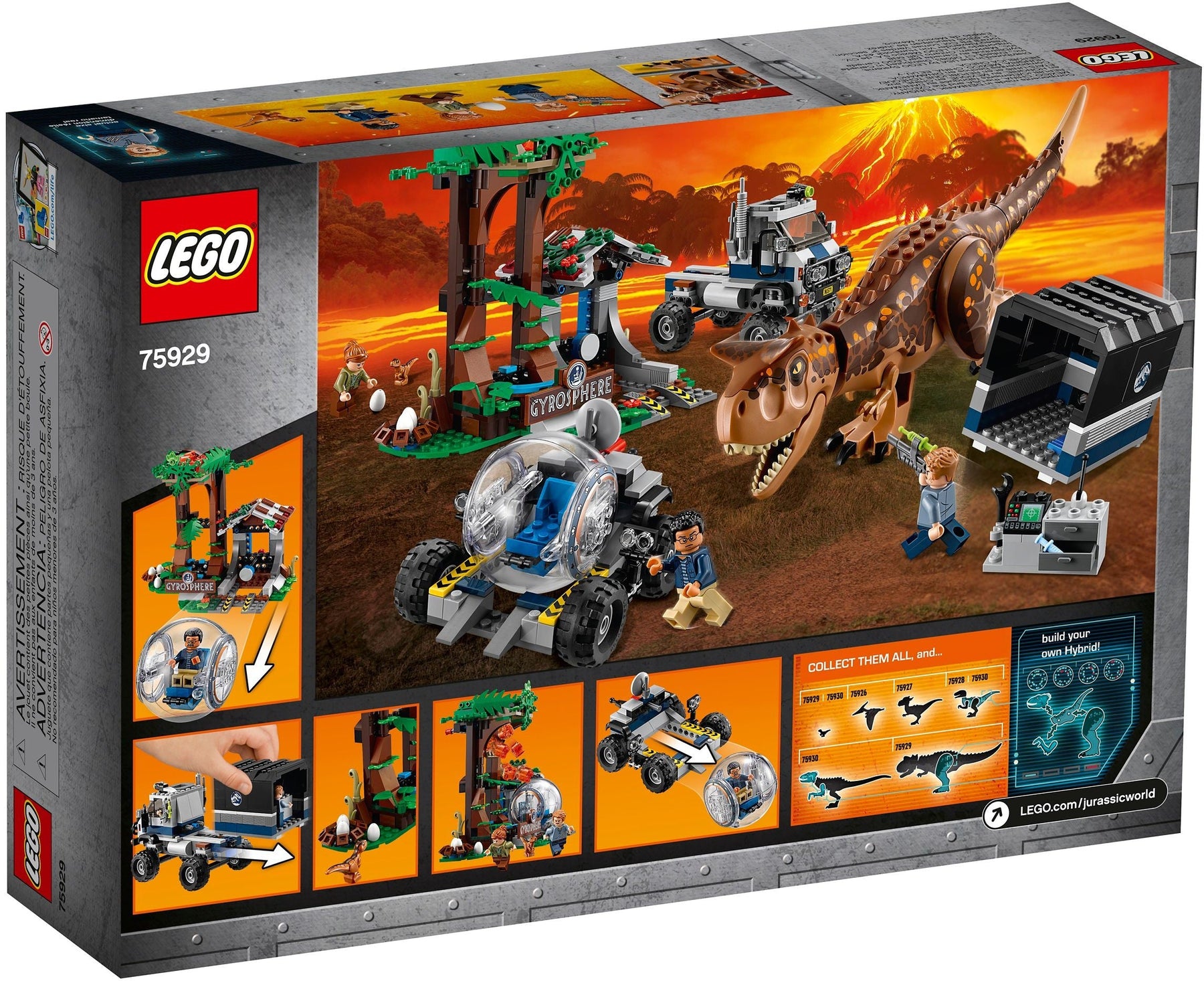 LEGO 75929 Carnotaurus Gyrosphere Escape Jurassic World - SuperSaverAU - view 4