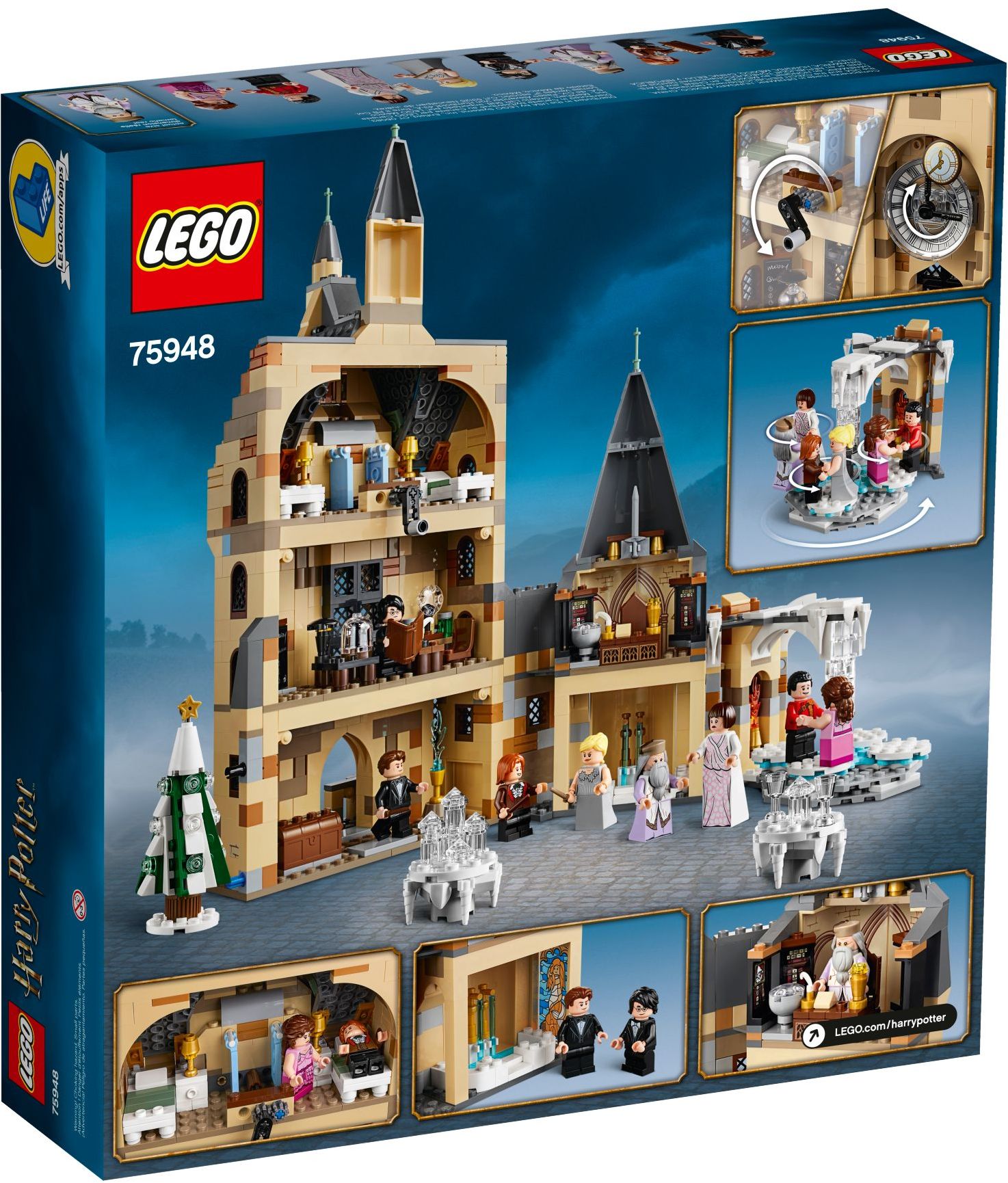 LEGO 75948 Hogwarts Clock Tower: Yule Ball & Time-Turner Playset - SuperSaverAU - view 4