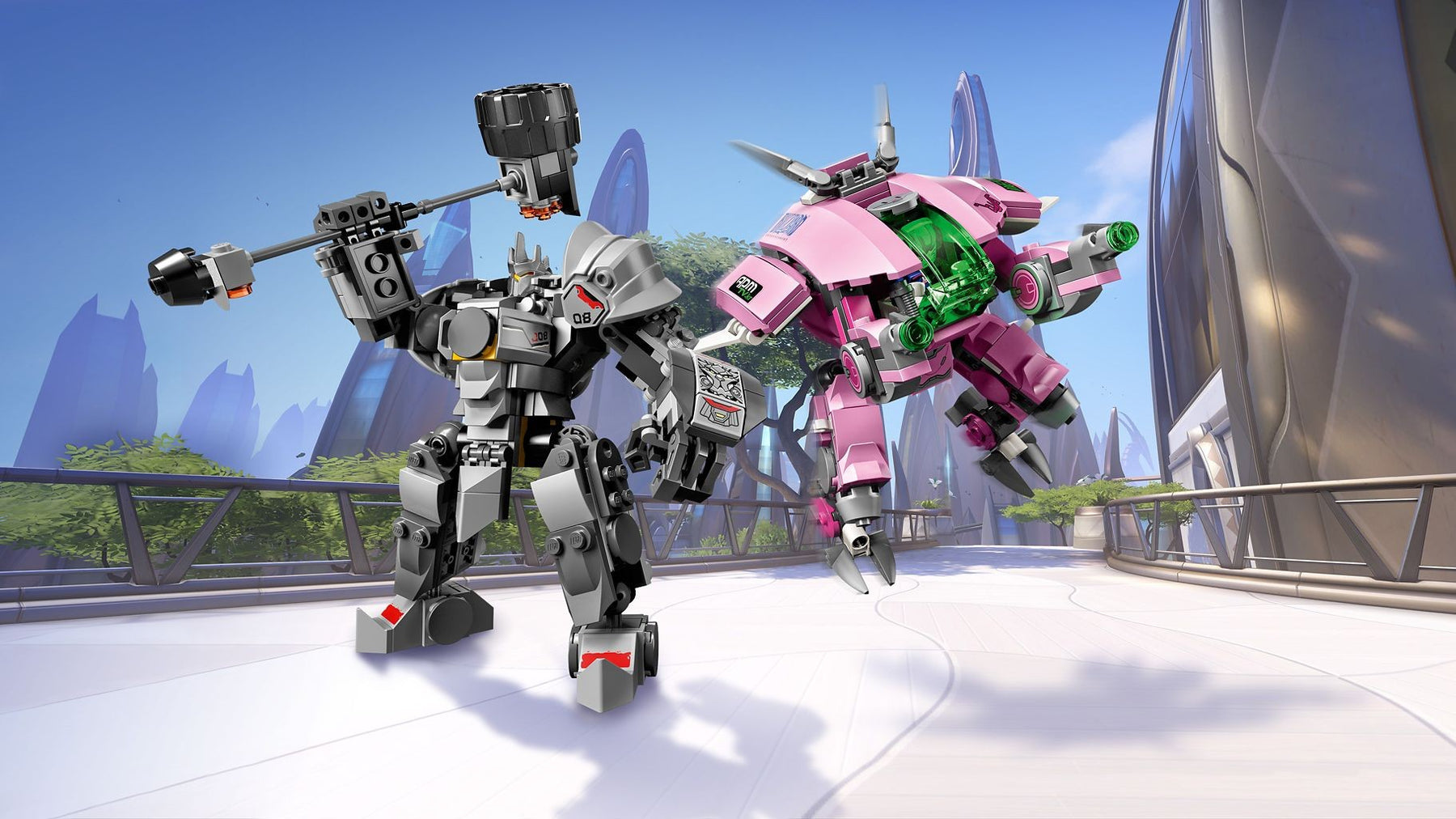 LEGO 75973 D.Va & Reinhardt Overwatch Mech & Armor Set - SuperSaverAU - view 5