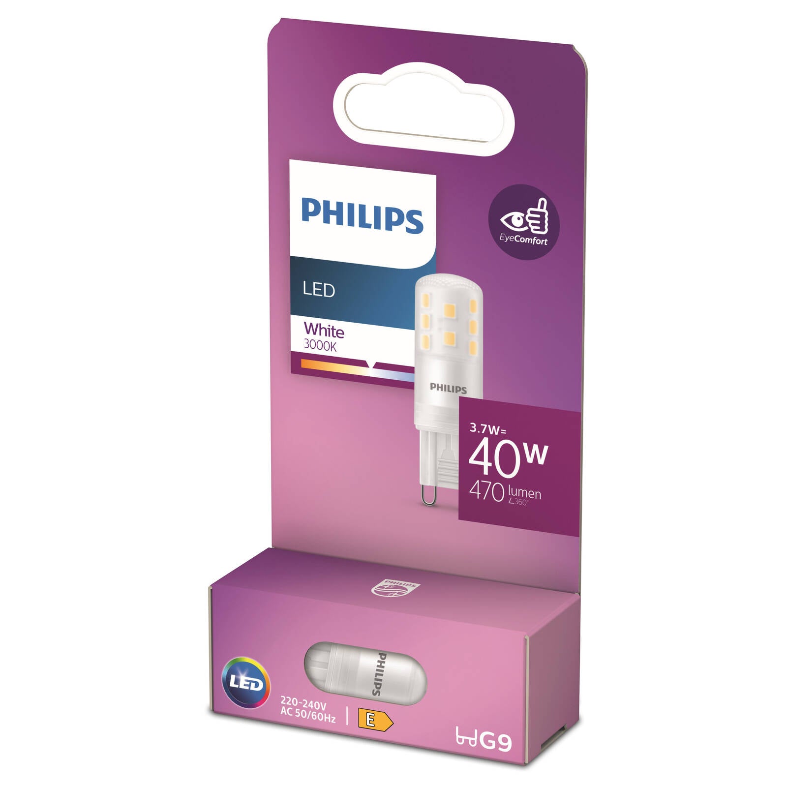 Philips G9 LED Capsule 3.7W 470lm Warm White, 929003790901