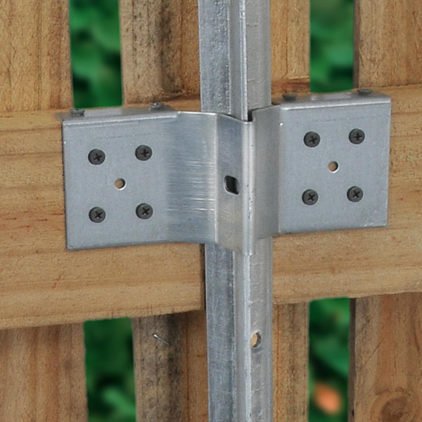 Jack Hot Dipped Galvanised Steel Rail Post Bracket 170 x 60mm Pre-Drilled