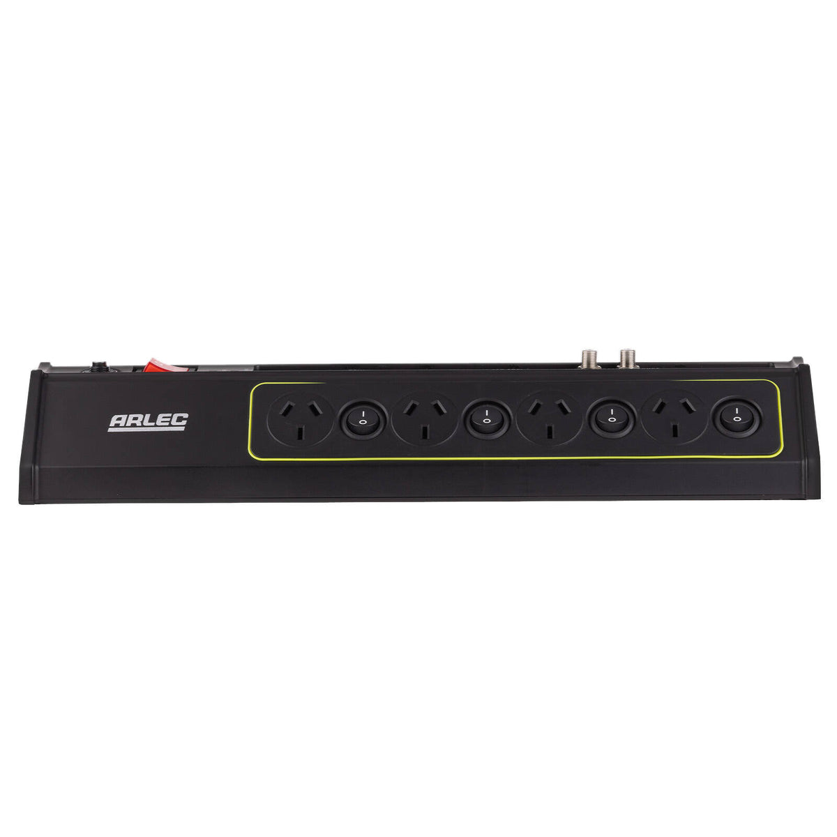 Arlec 8 Outlet Surge Protected Powerboard with USB, CAT6 and ADSL