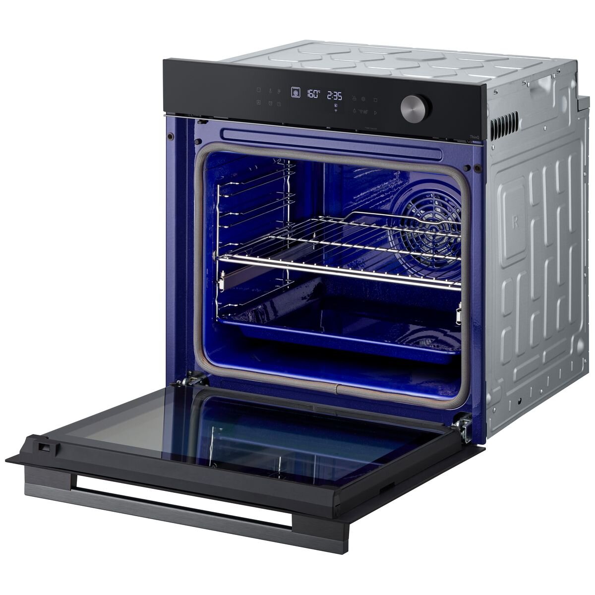 LG Series 5 60cm InstaView multifunction oven - 76L, 4-in-1 Pro Cooking, black glass - BO605G1GL5