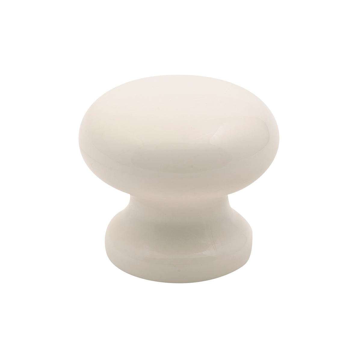 Prestige 40mm Antique White Acrylic Mushroom Cabinet Knob