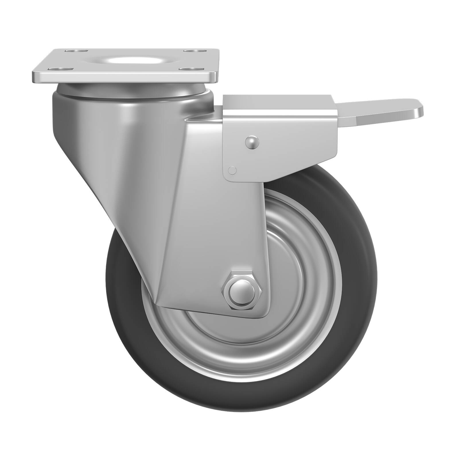 Rack It PRO Castors Set 4 Pack Black Powder Coated Steel