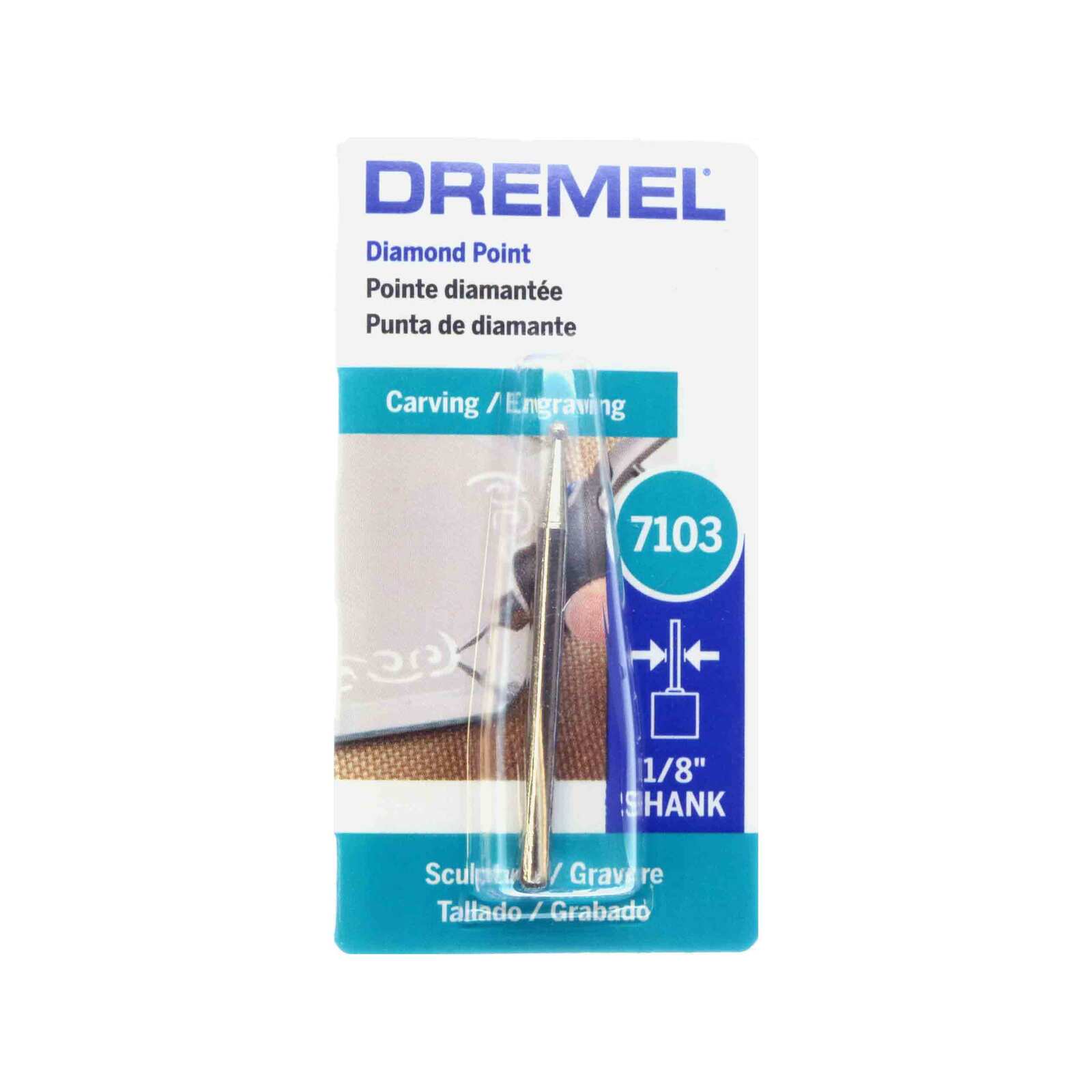 Dremel 2.0mm Diamond Wheel Point 7103 Rotary Tool Engraving Accessory