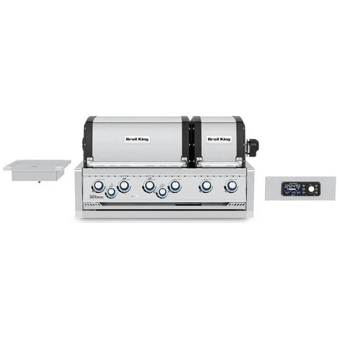 Broil King Imperial QS 690 6 Burner Built-In BBQ Grill - Stainless Steel - Dual Oven Design - 696783AU