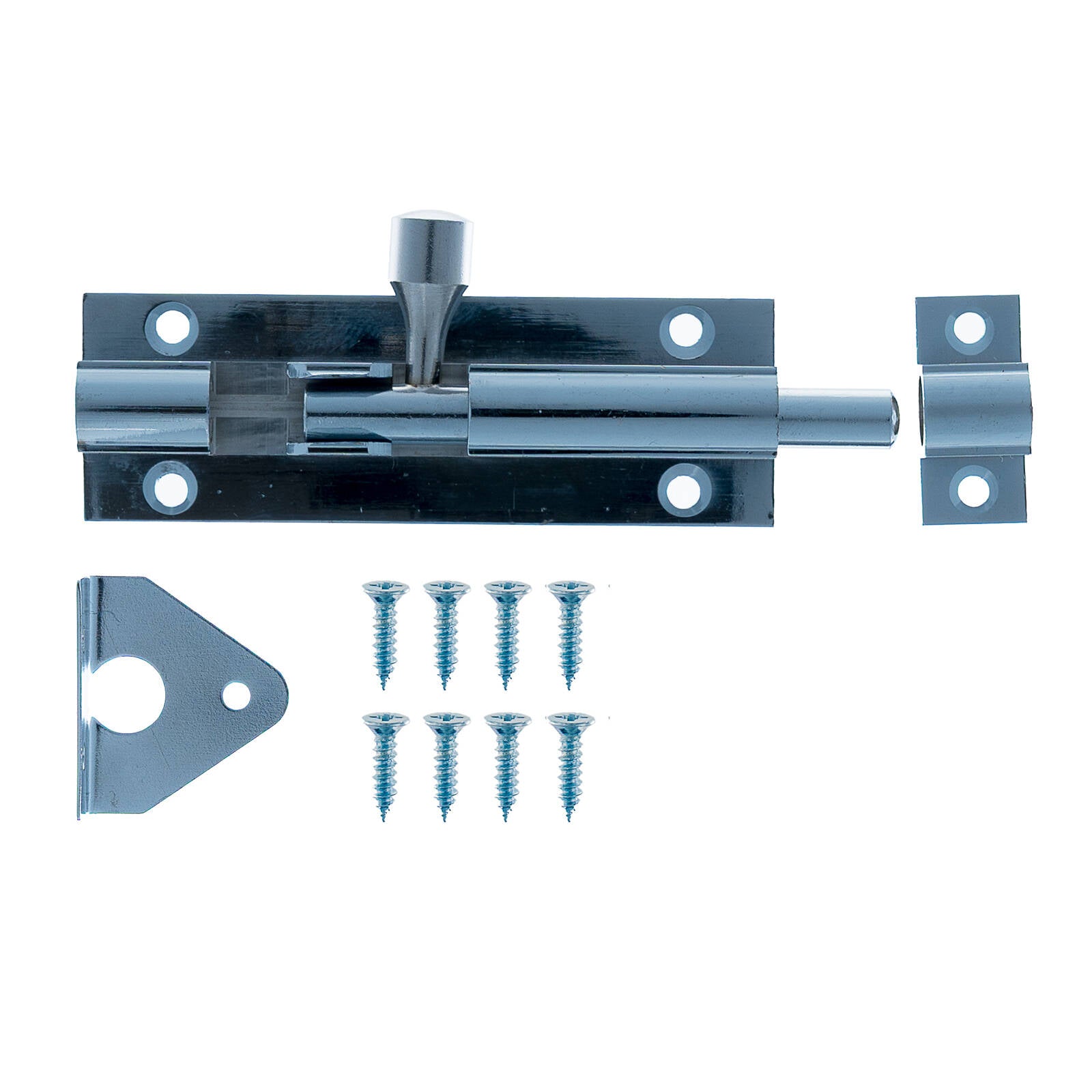 Taskmaster 75mm Chrome Plated Solid Brass Barrel Bolt
