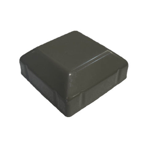 Australian Handyman Supplies 50 x 50mm Woodland Grey Galvanised Steel Fence Post Cap, Knock-On