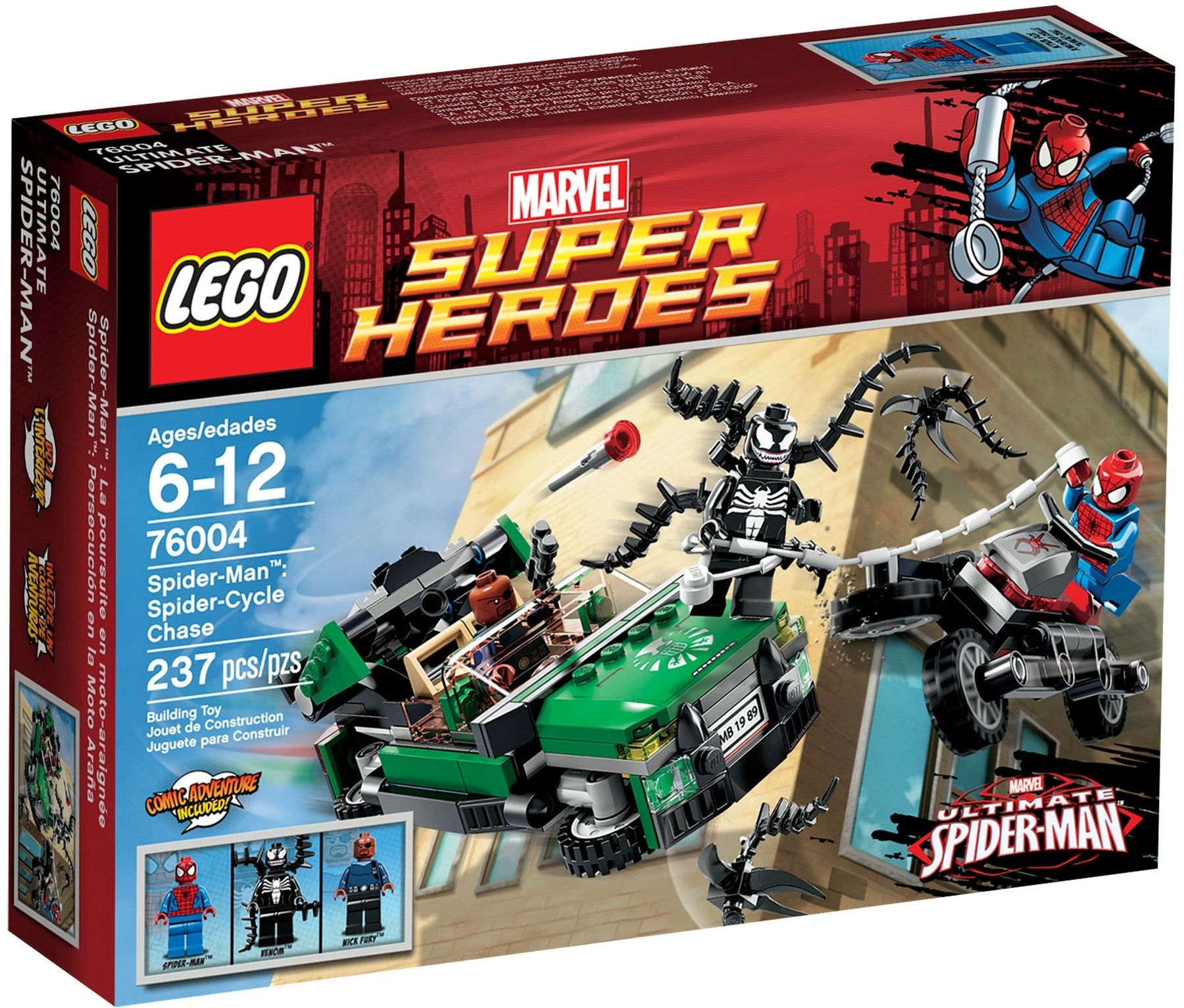 LEGO 76004 Marvel Super Heroes Spider-Cycle Chase- Auzzi Store