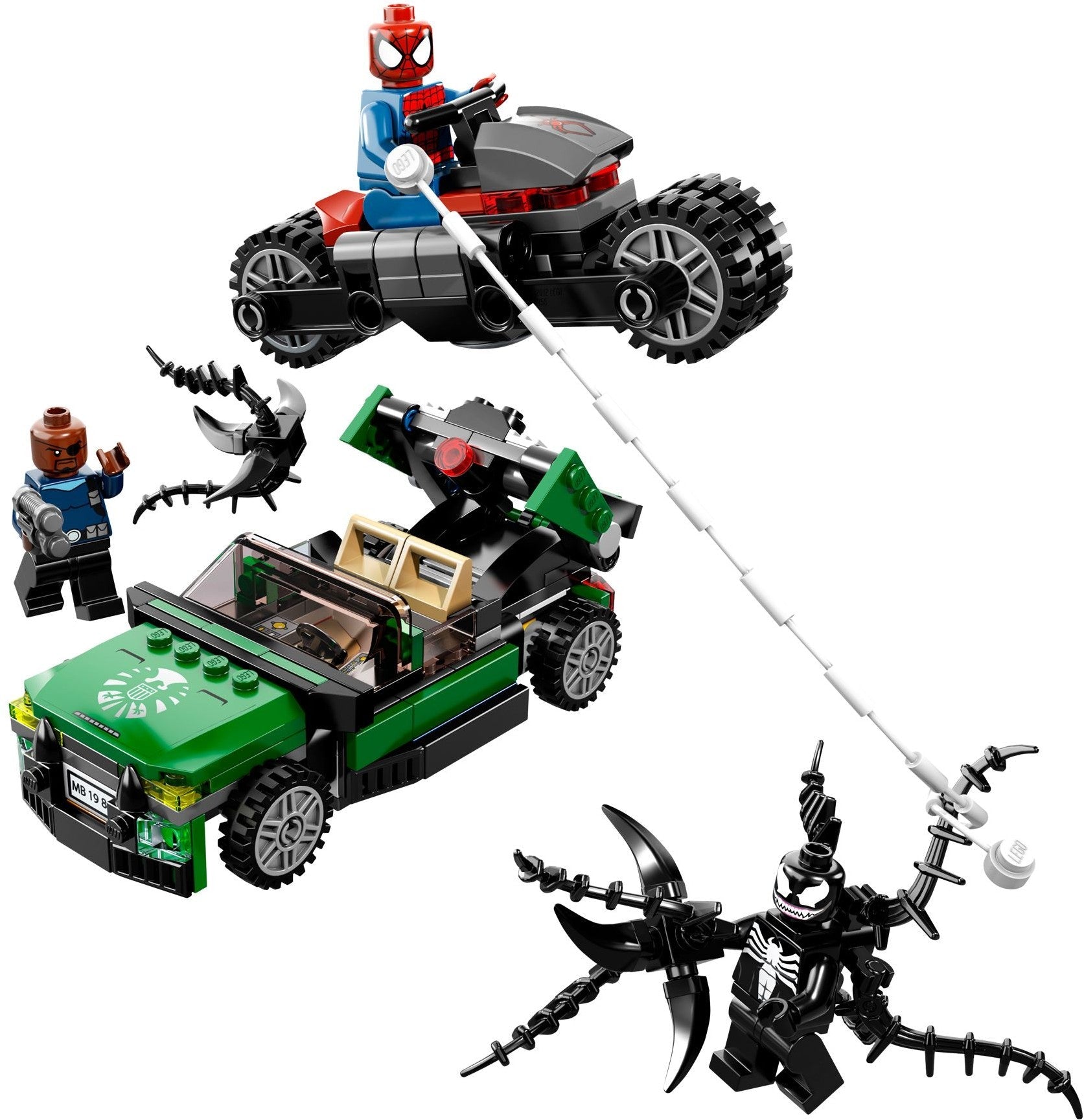 LEGO 76004 Marvel Super Heroes Spider-Cycle Chase- Auzzi Store