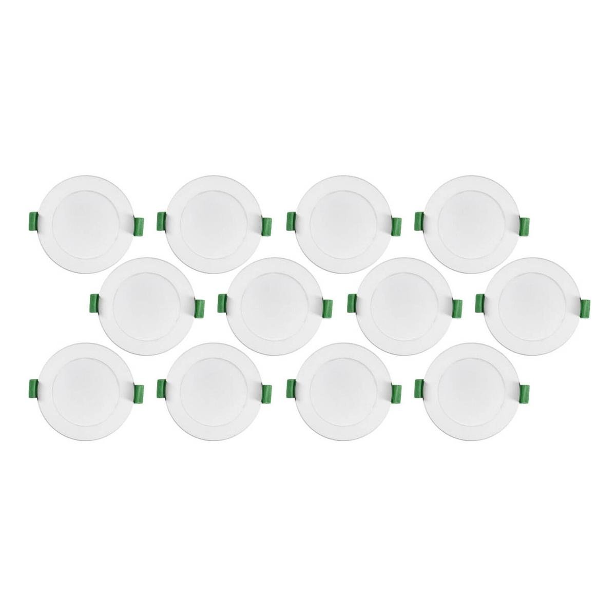 Click 6W 70mm CCT LED Downlight 12 Pack - Indoor, Colour Selectable