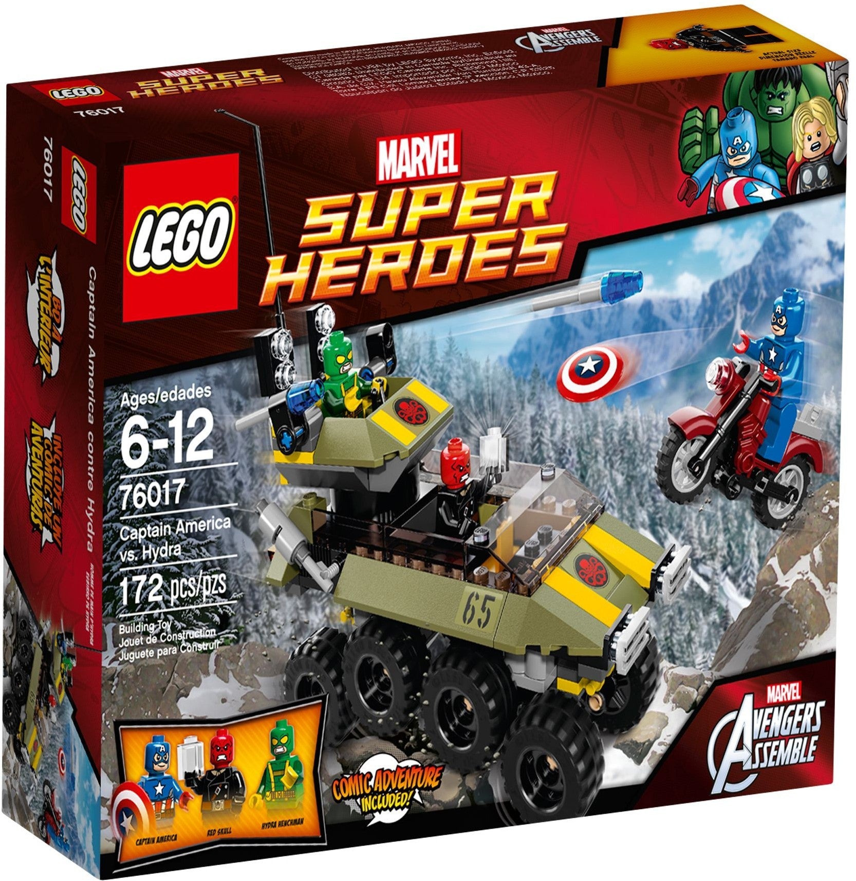 LEGO 76017 Captain America vs. Hydra - Red Skull Showdown - SuperSaverAU - view 1