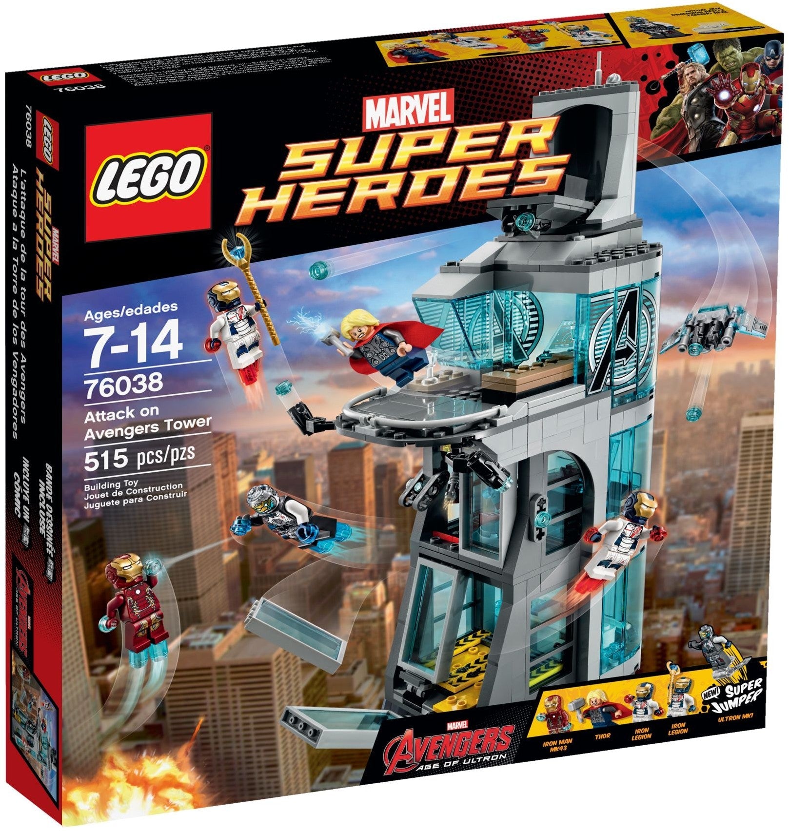 LEGO 76038 Marvel Super Heroes Attack on Avengers Tower- Auzzi Store