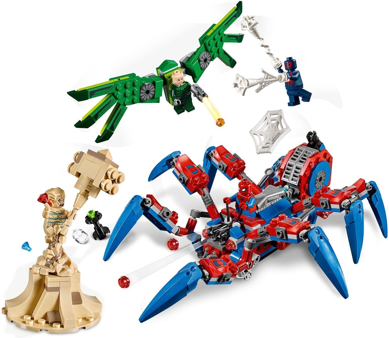 LEGO 76114 Spider-Man Spider Crawler Mech with Minifigures - SuperSaverAU - view 2