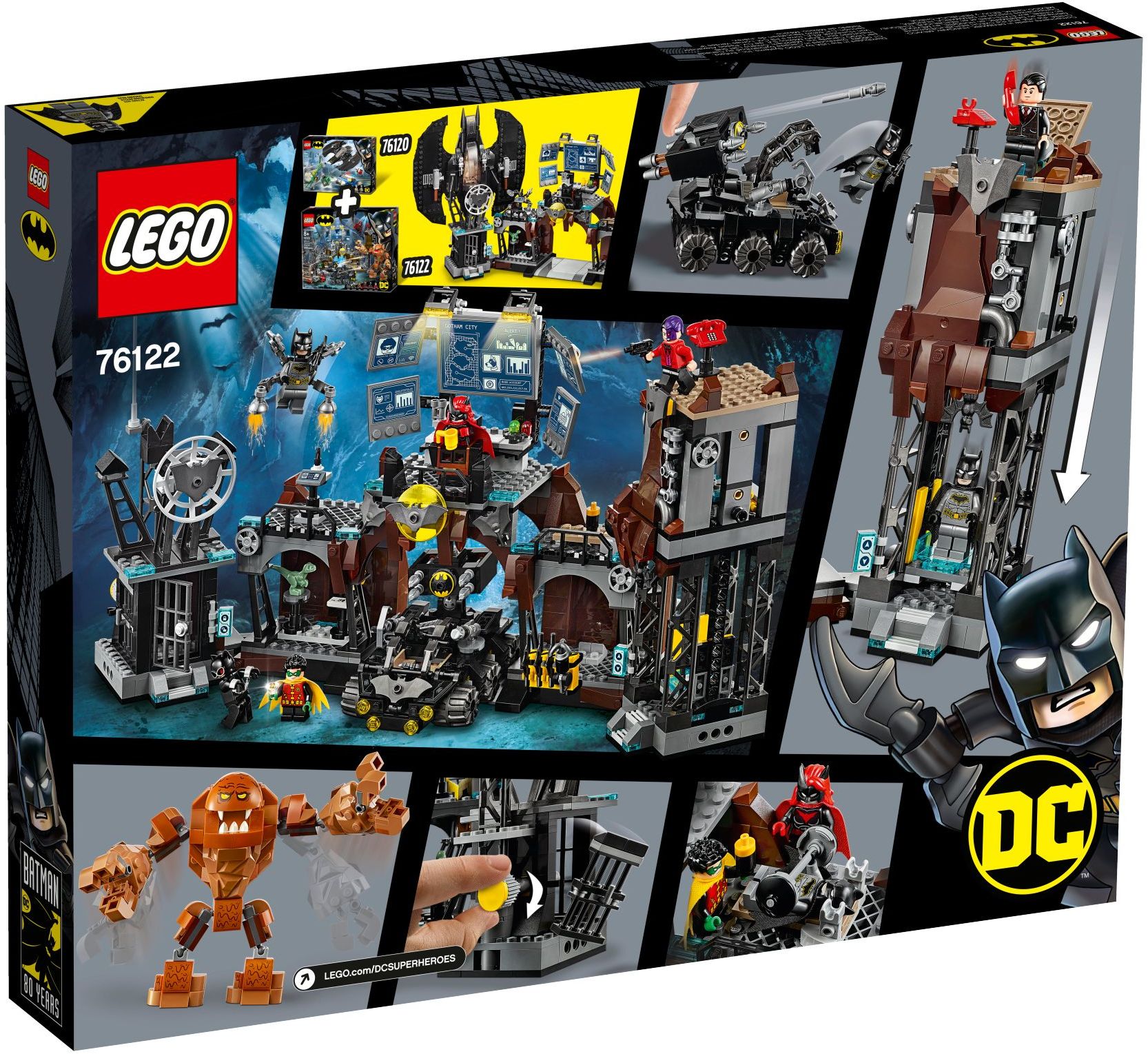 LEGO 76122 Batcave: Clayface Invasion Batman Playset - SuperSaverAU - view 4