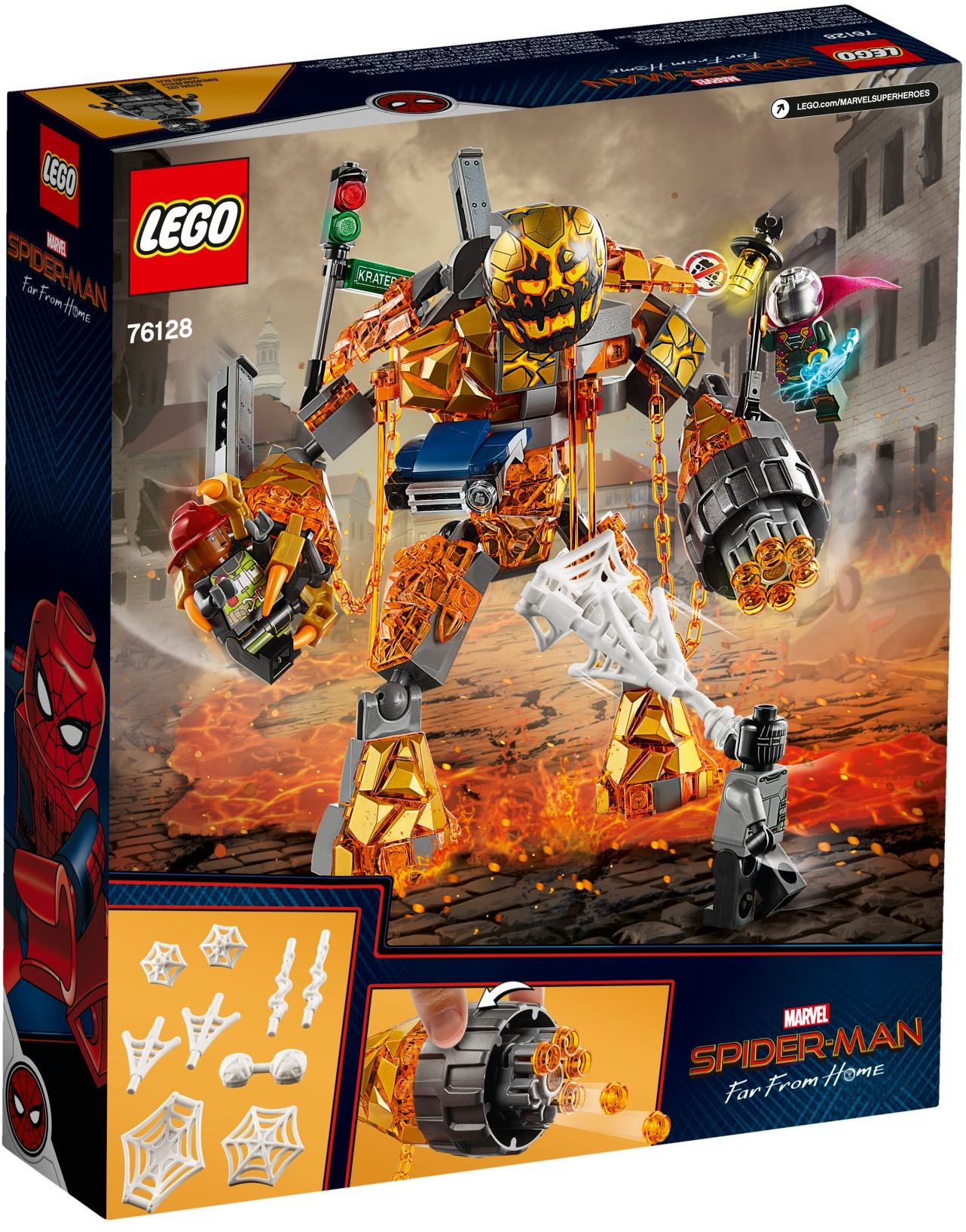 LEGO 76128 Molten Man Battle: Spider-Man vs. Mysterio - SuperSaverAU - view 4