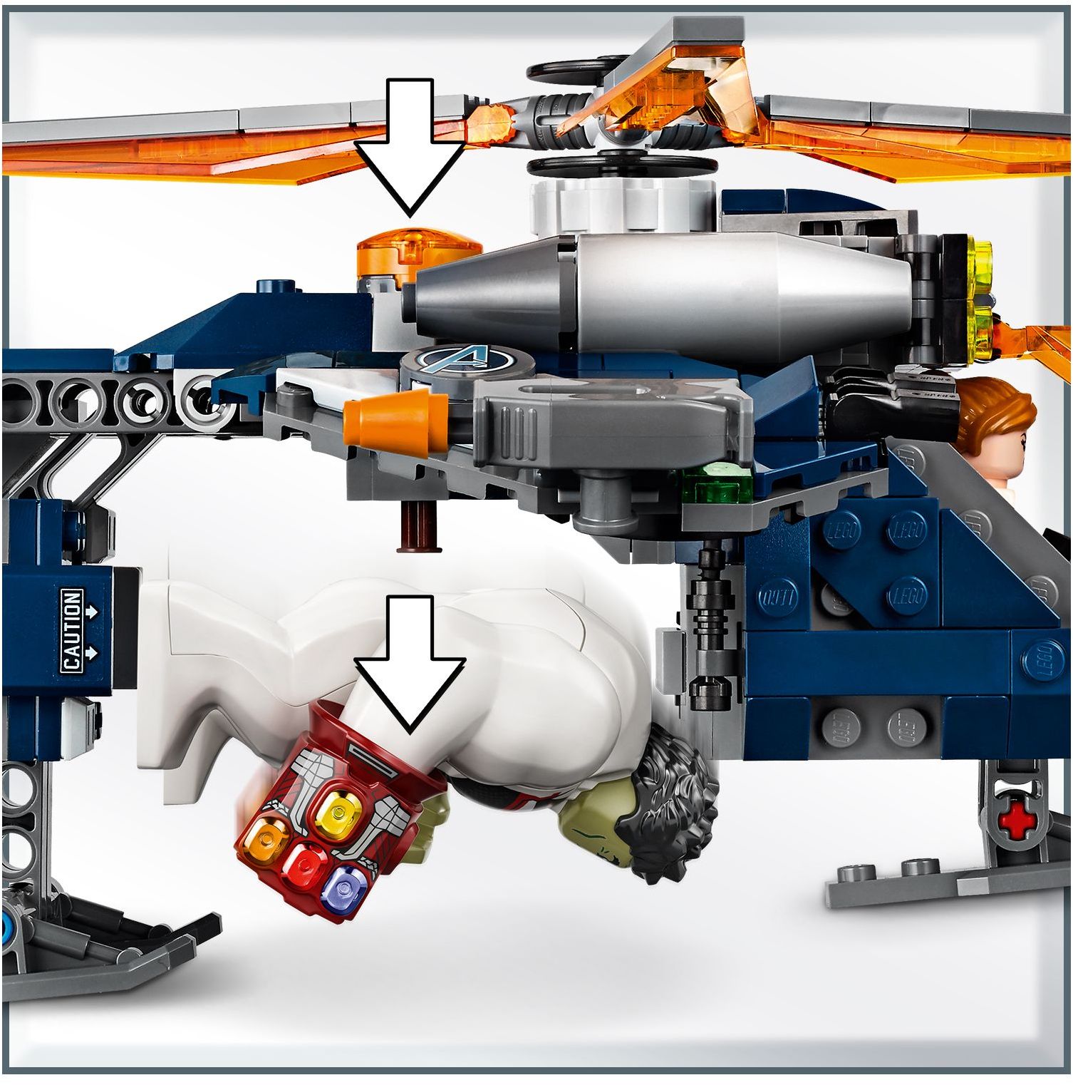 LEGO 76144 Avengers Hulk Helicopter Rescue Set - SuperSaverAU - view 3