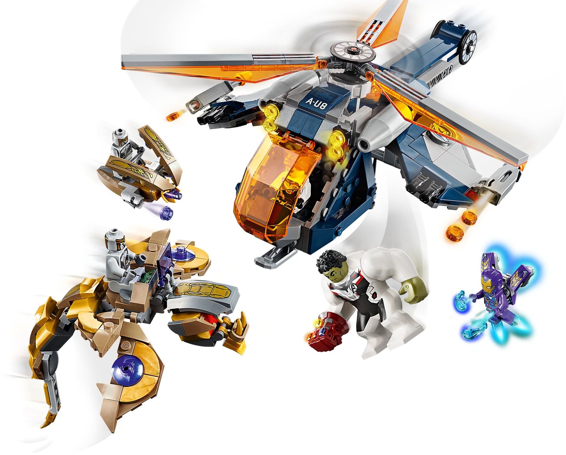 LEGO 76144 Avengers Hulk Helicopter Rescue Set - SuperSaverAU - view 5