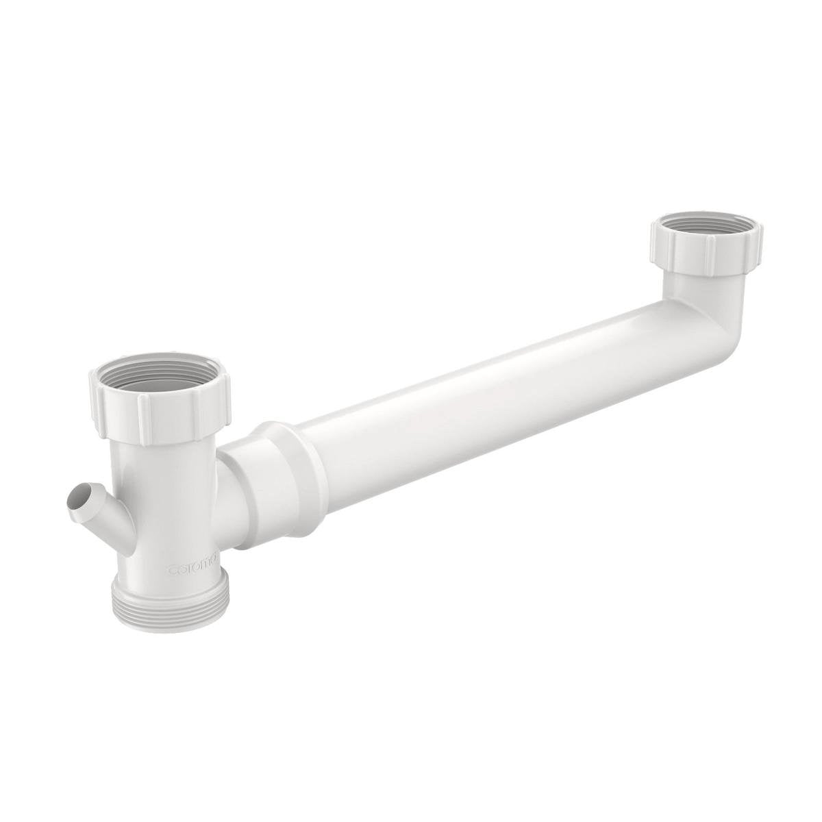 Caroma 50mm White Plastic Double Bowl Connector PVC DWV Push-Fit