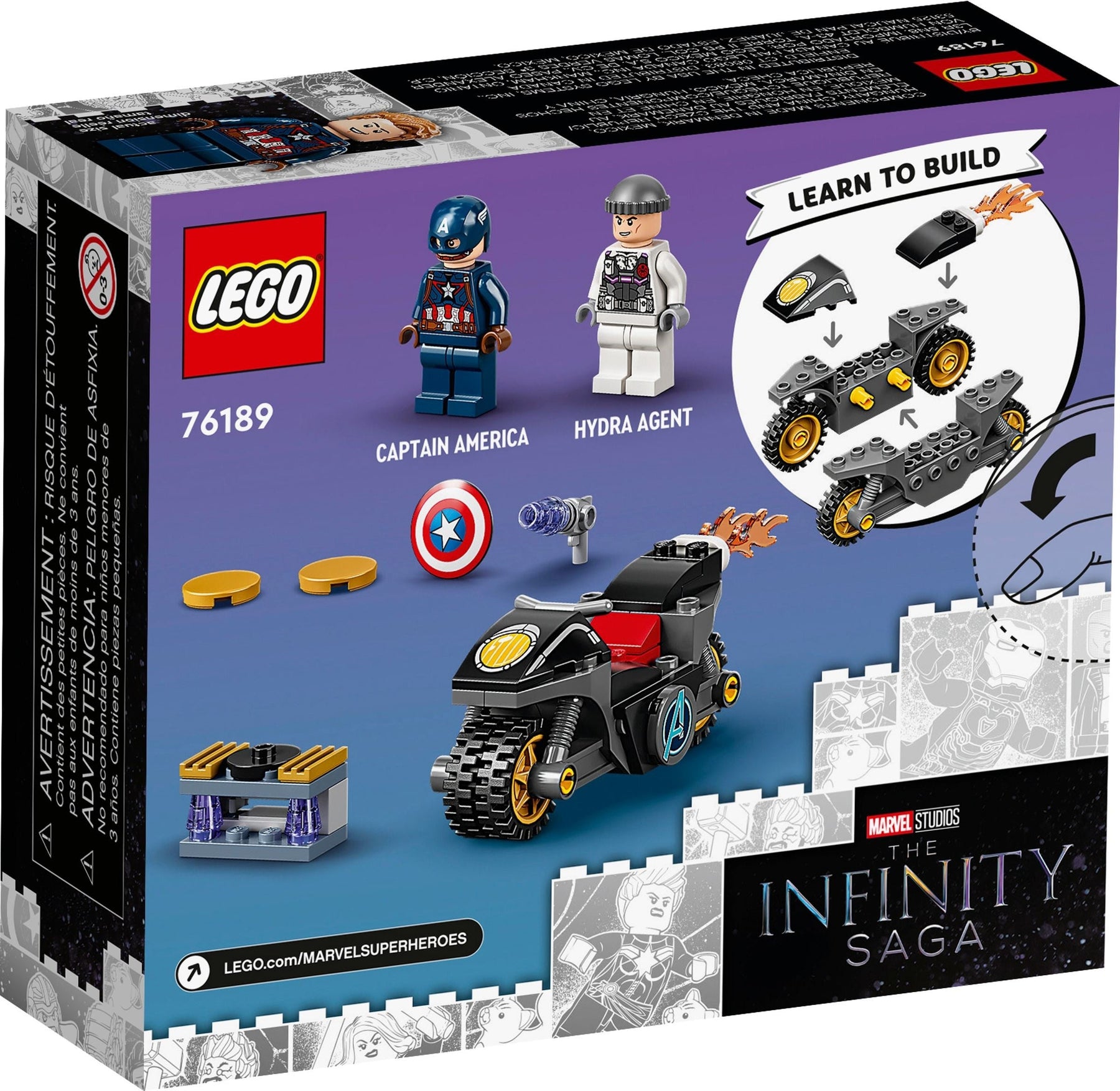 LEGO Marvel Series 76189 Captain America and Hydra Face-Off- Auzzi Store