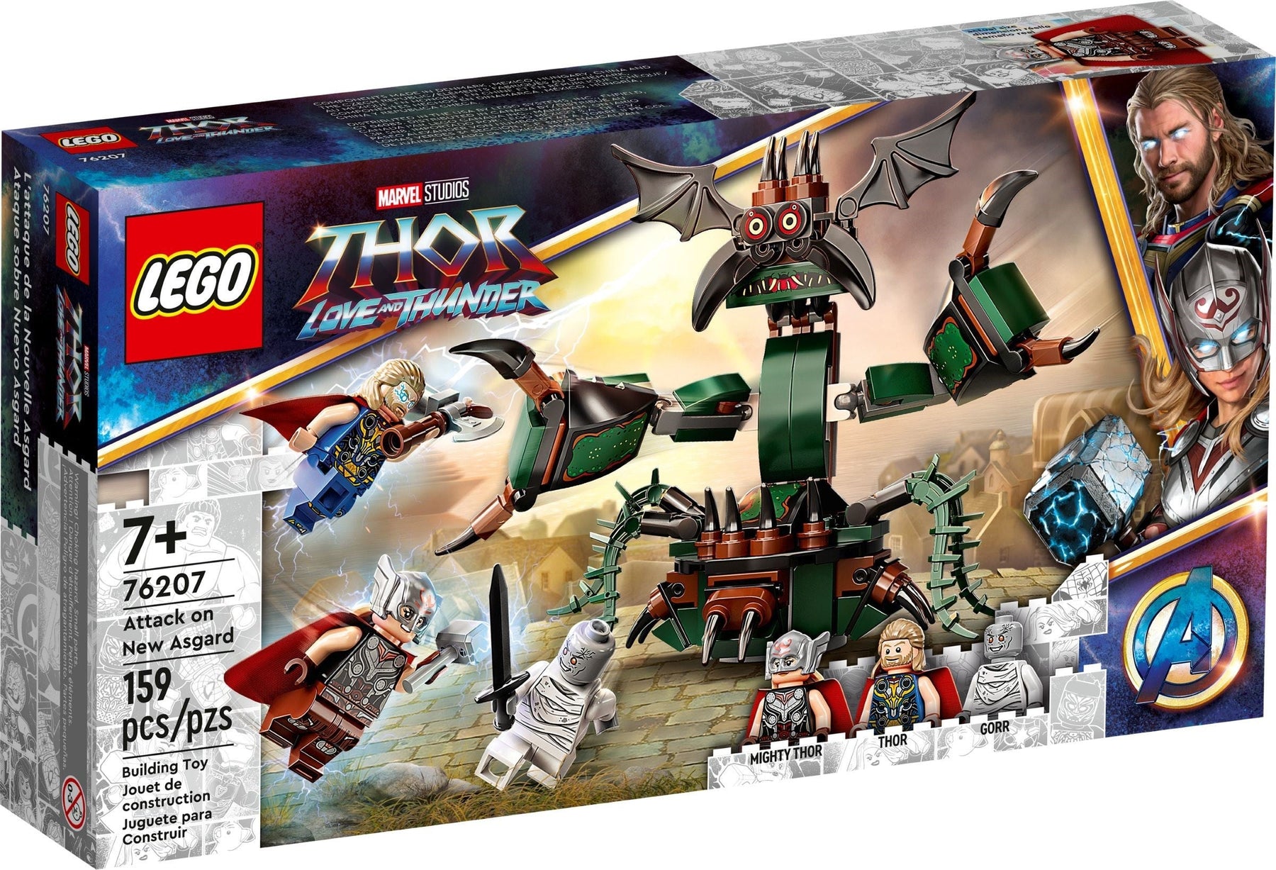 LEGO 76207 Attack on New Asgard: Thor vs. Shadow Monster - SuperSaverAU - view 1