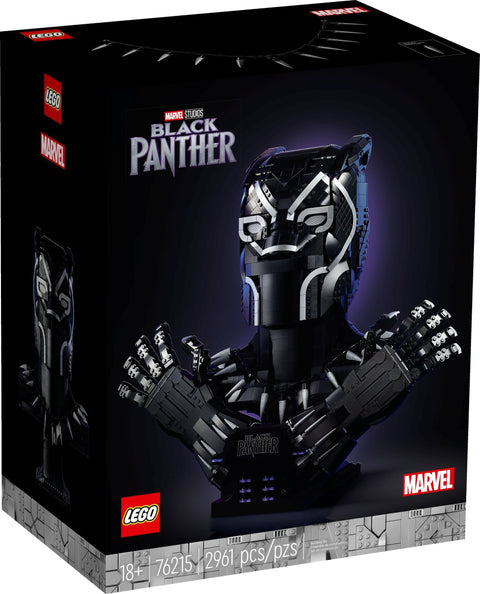 LEGO 76215 Black Panther Buildable Bust Model Kit - SuperSaverAU - view 1