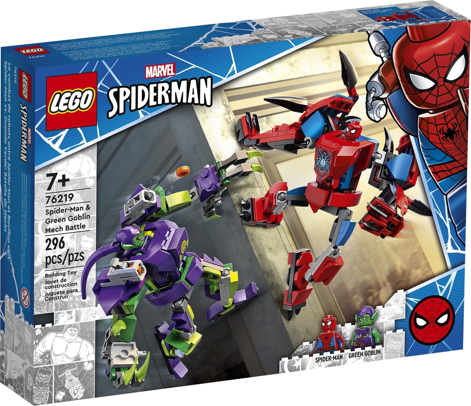 LEGO 76219 Spider-Man vs. Green Goblin Mech Battle - SuperSaverAU - view 1