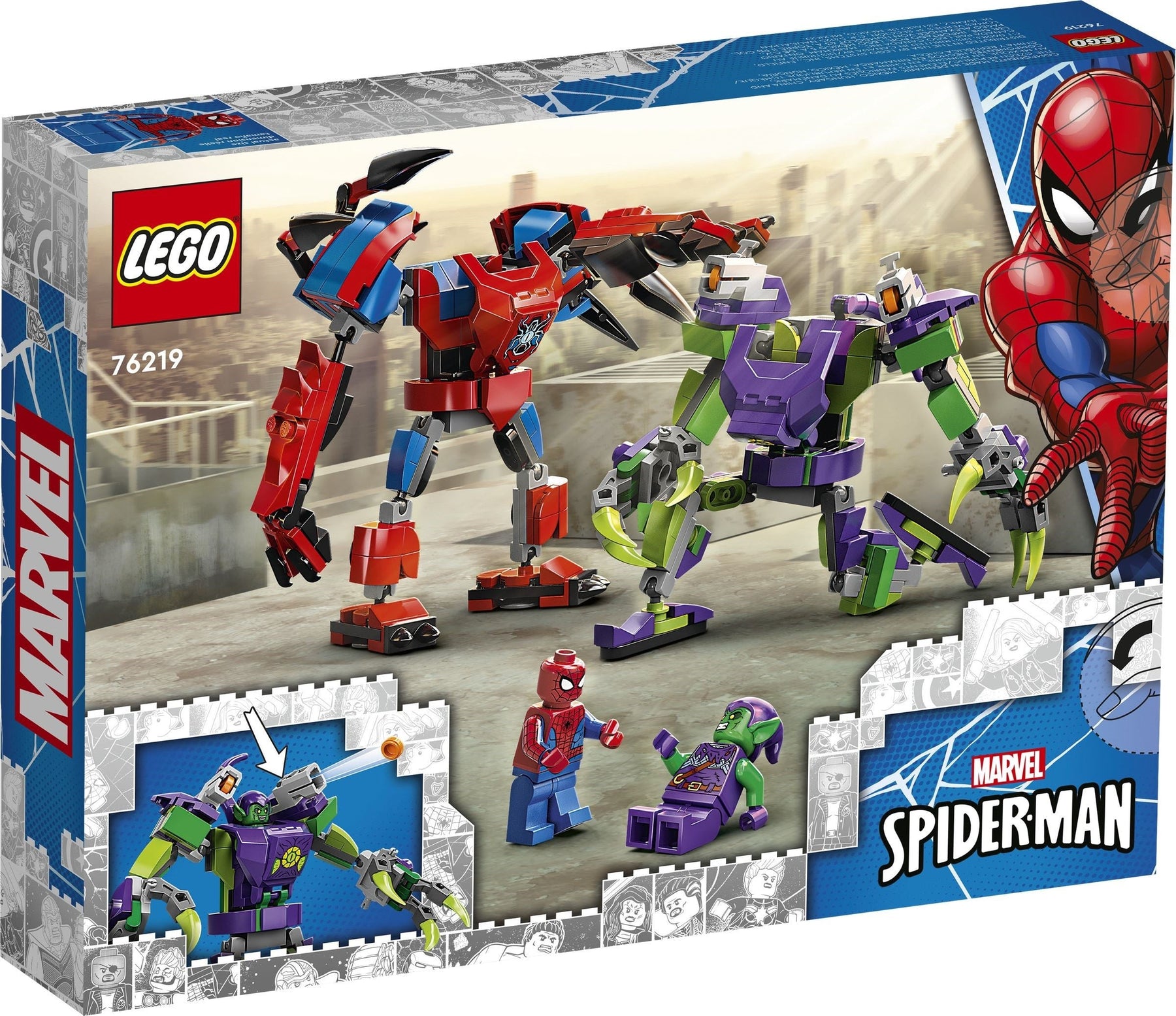 LEGO 76219 Spider-Man vs. Green Goblin Mech Battle - SuperSaverAU - view 2