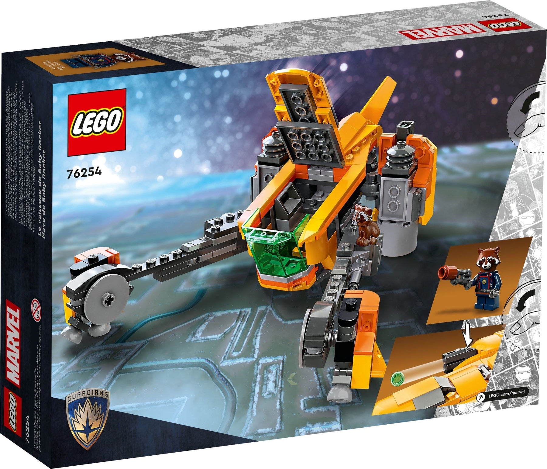 LEGO Marvel Series 76254 Baby Rocket's Ship- Auzzi Store