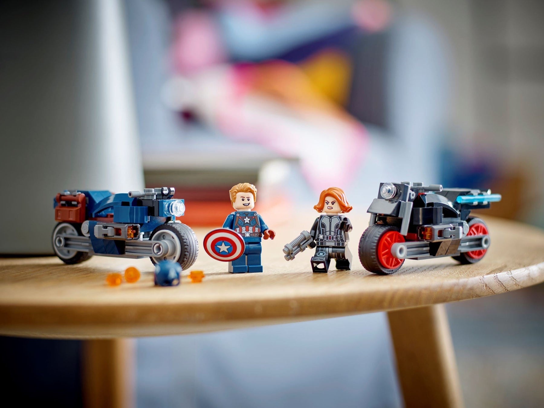 LEGO Marvel Series 76260 Black Widow & Captain America Motorcycles set- Auzzi Store