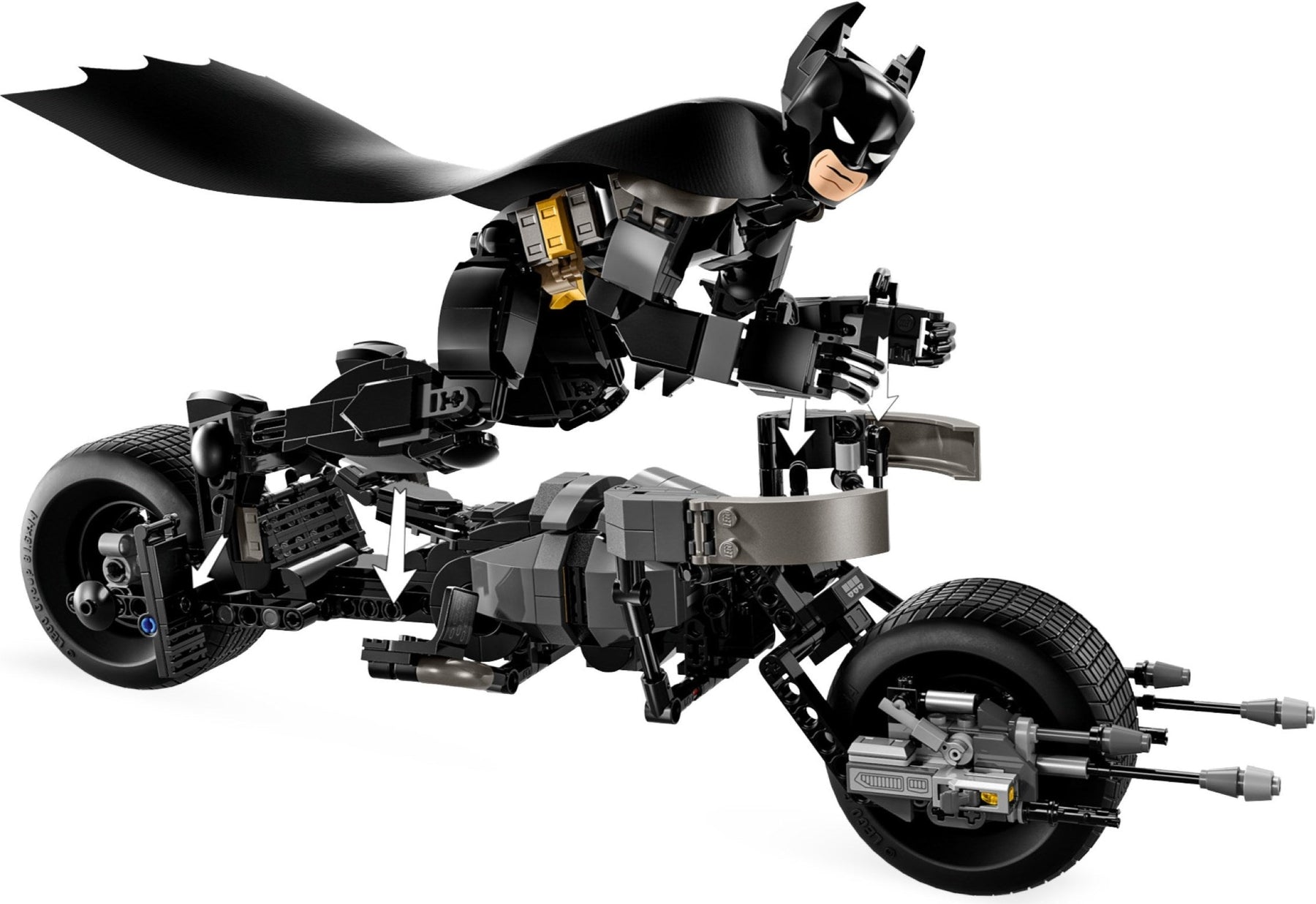 LEGO 76273 DC Batman Construction Figure BatPod Bike - SuperSaverAU - view 4