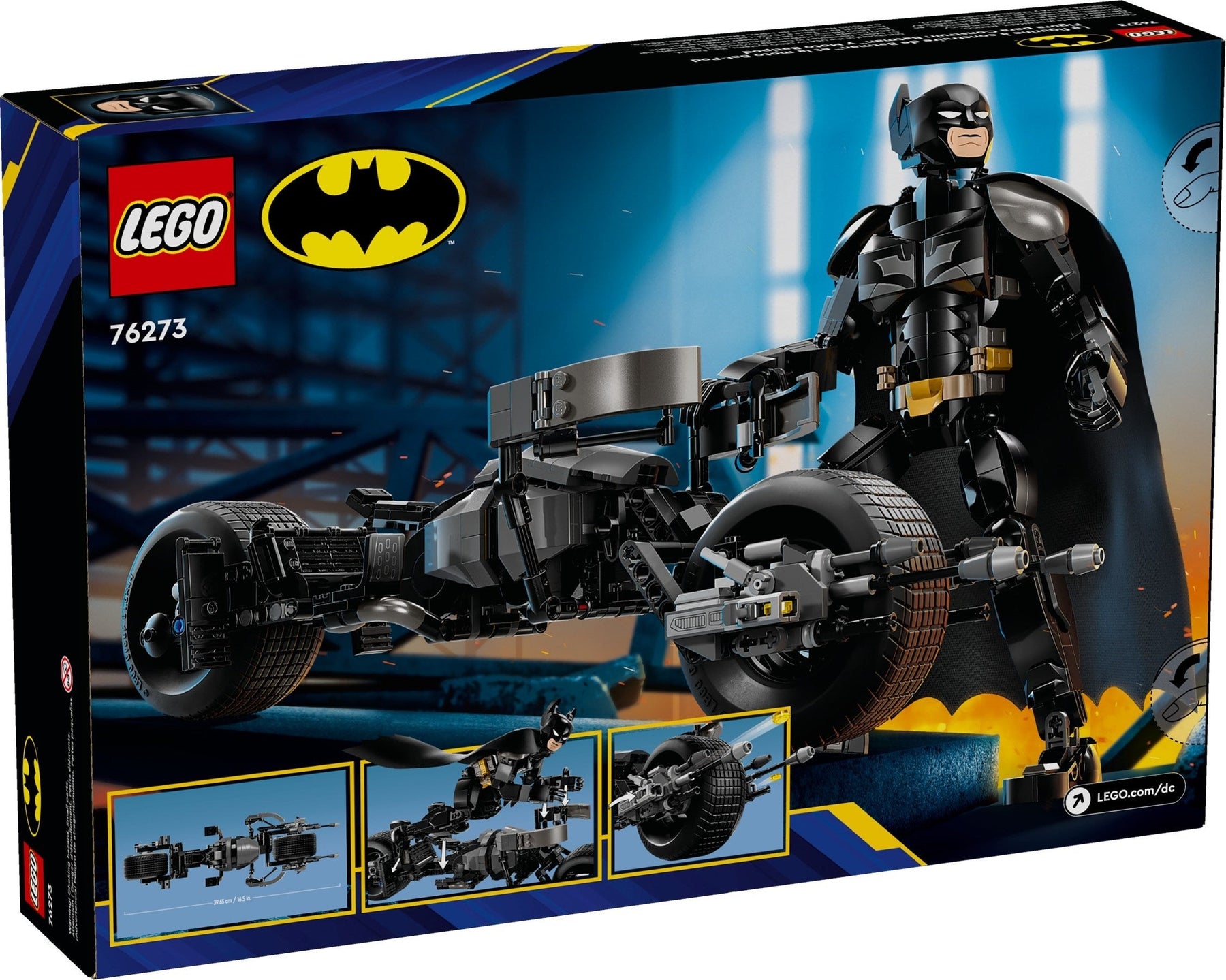 LEGO 76273 DC Batman Construction Figure BatPod Bike - SuperSaverAU - view 2