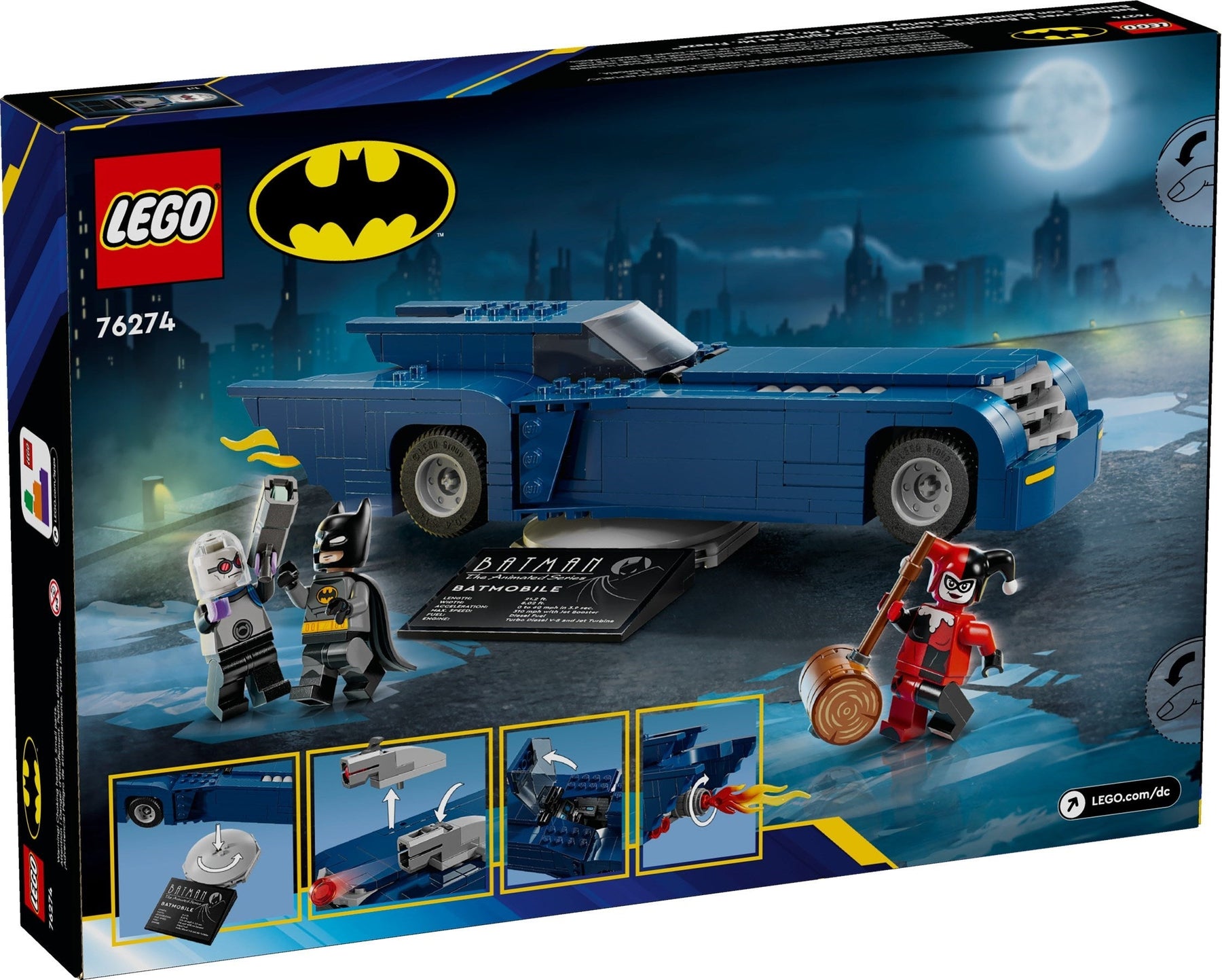 LEGO Batman 76274 Batman with Batmobile vs. Harley Quinn and Mr. Freeze - SuperSaverAU - view 5