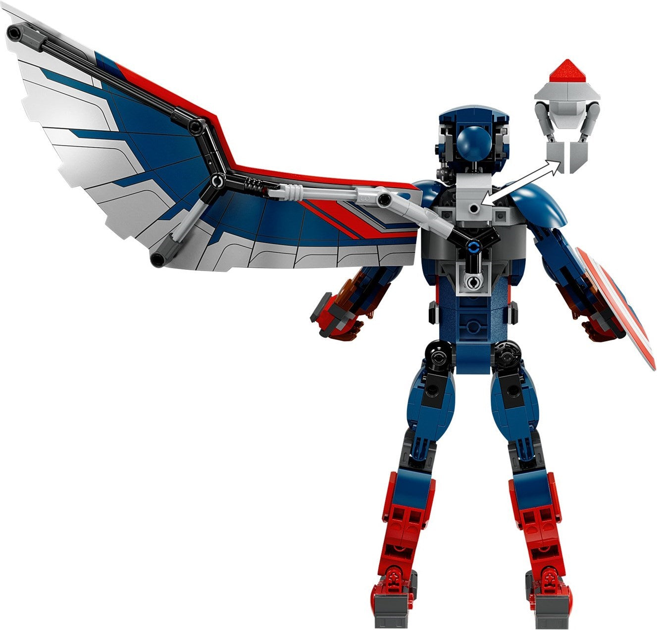 LEGO Marvel 76295 Captain America Construction Figure - SuperSaverAU - view 7